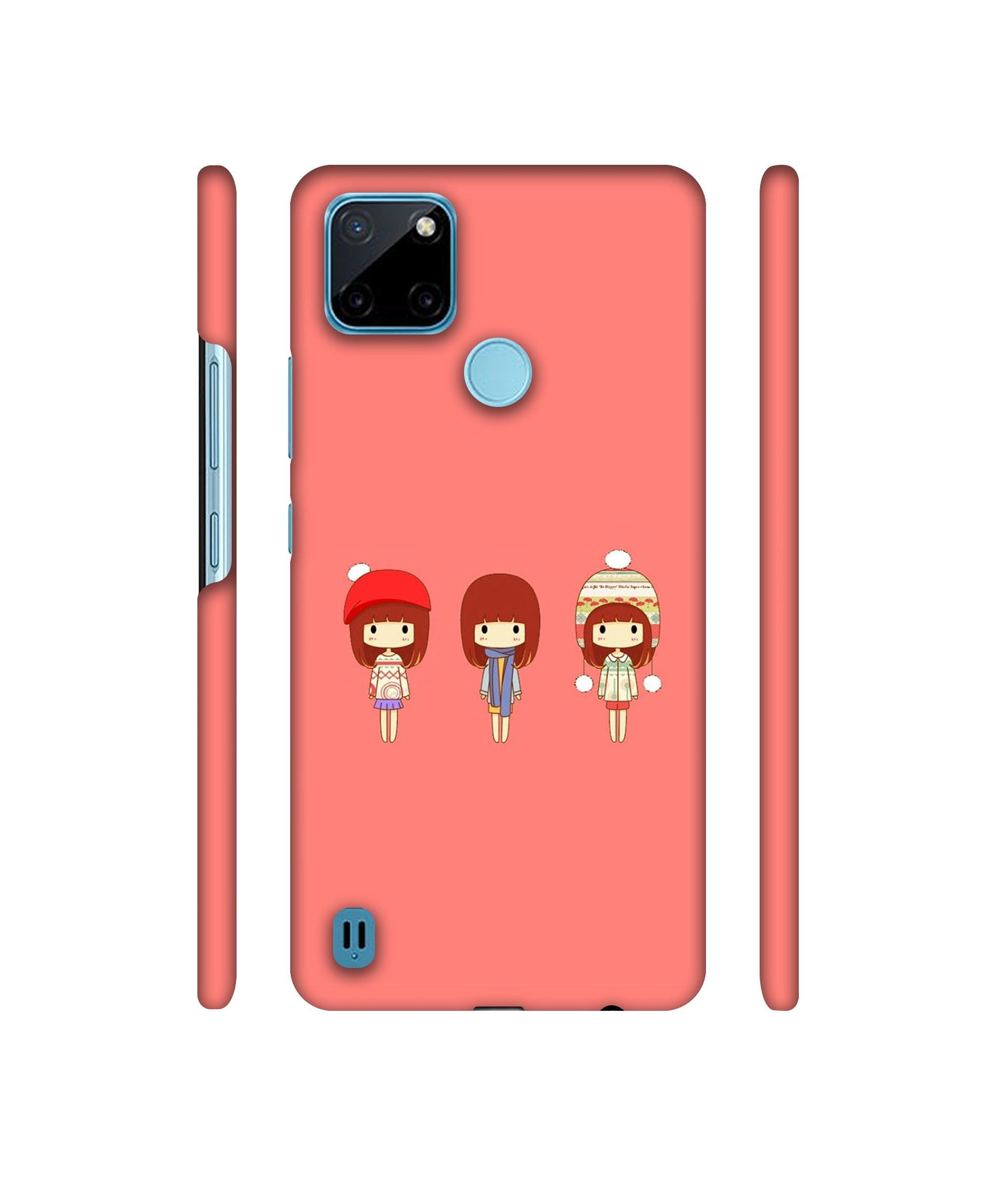 Cute Girls Designer Hard Back Cover for Realme C21Y