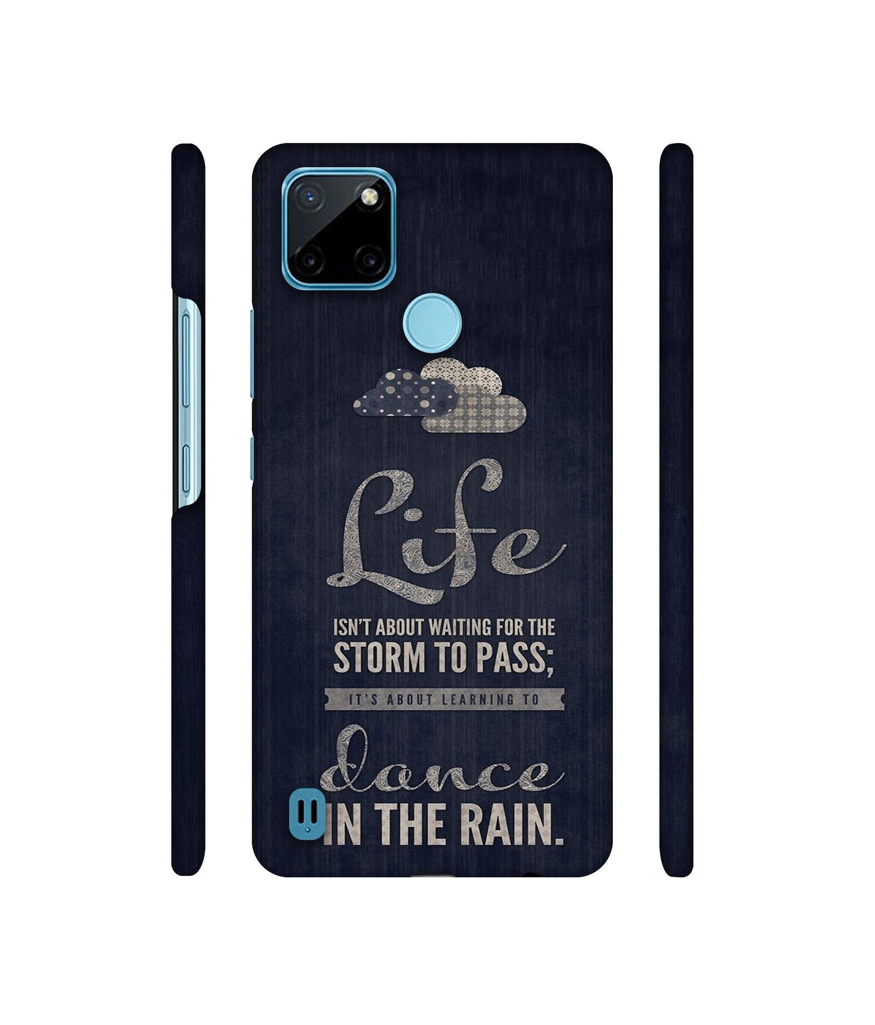 Life in The Rain Designer Hard Back Cover for Realme C21Y