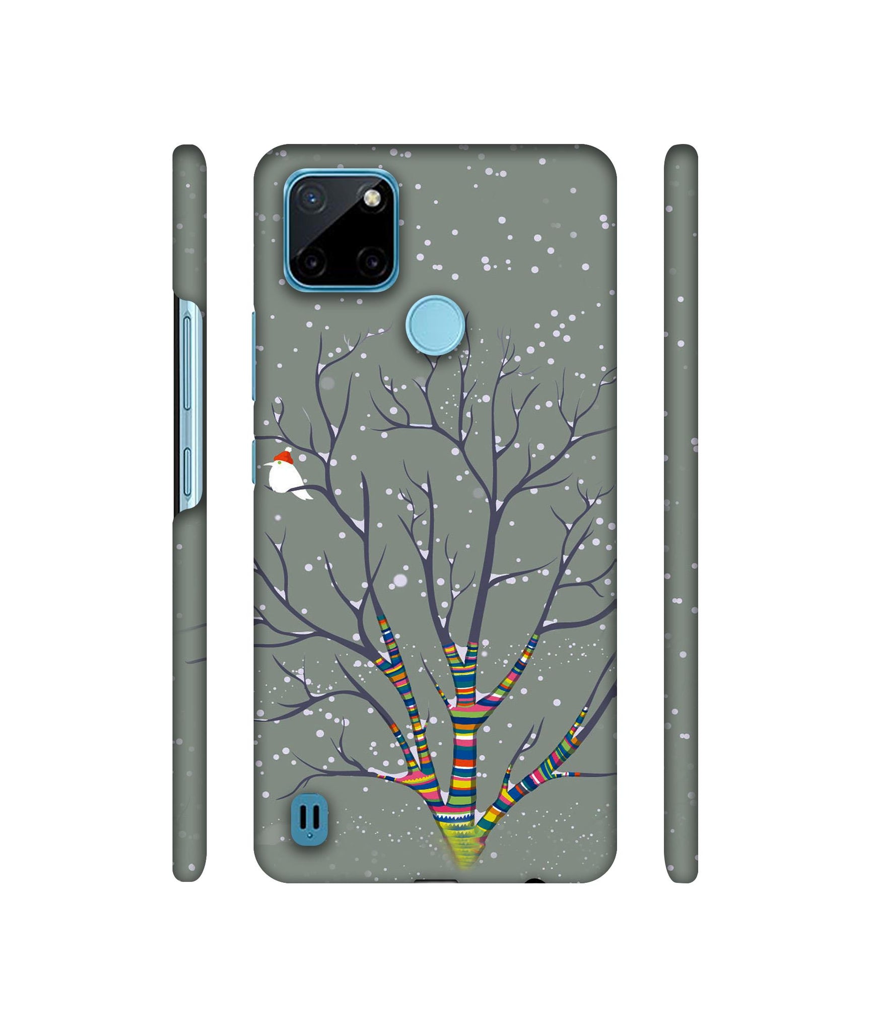 Winter Pattern Print Designer Hard Back Cover for Realme C21Y