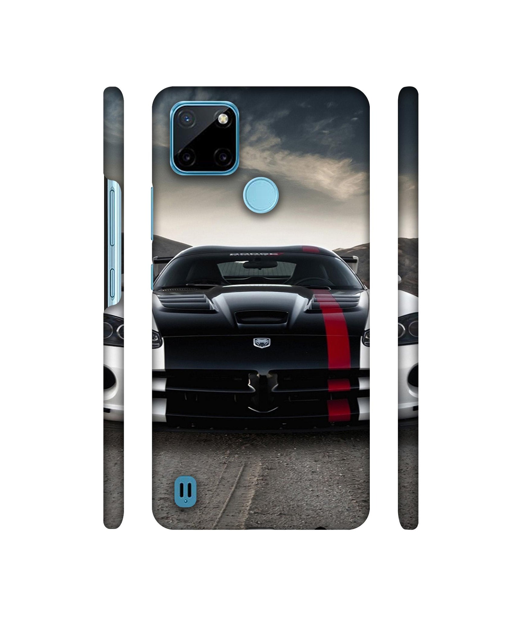Sports Car Pattern Designer Hard Back Cover for Realme C21Y