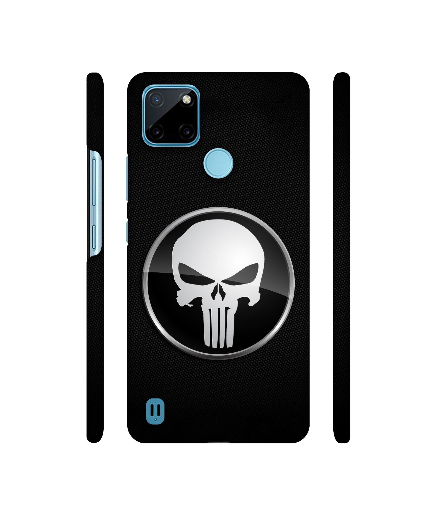 Skull Pattern Designer Hard Back Cover for Realme C21Y