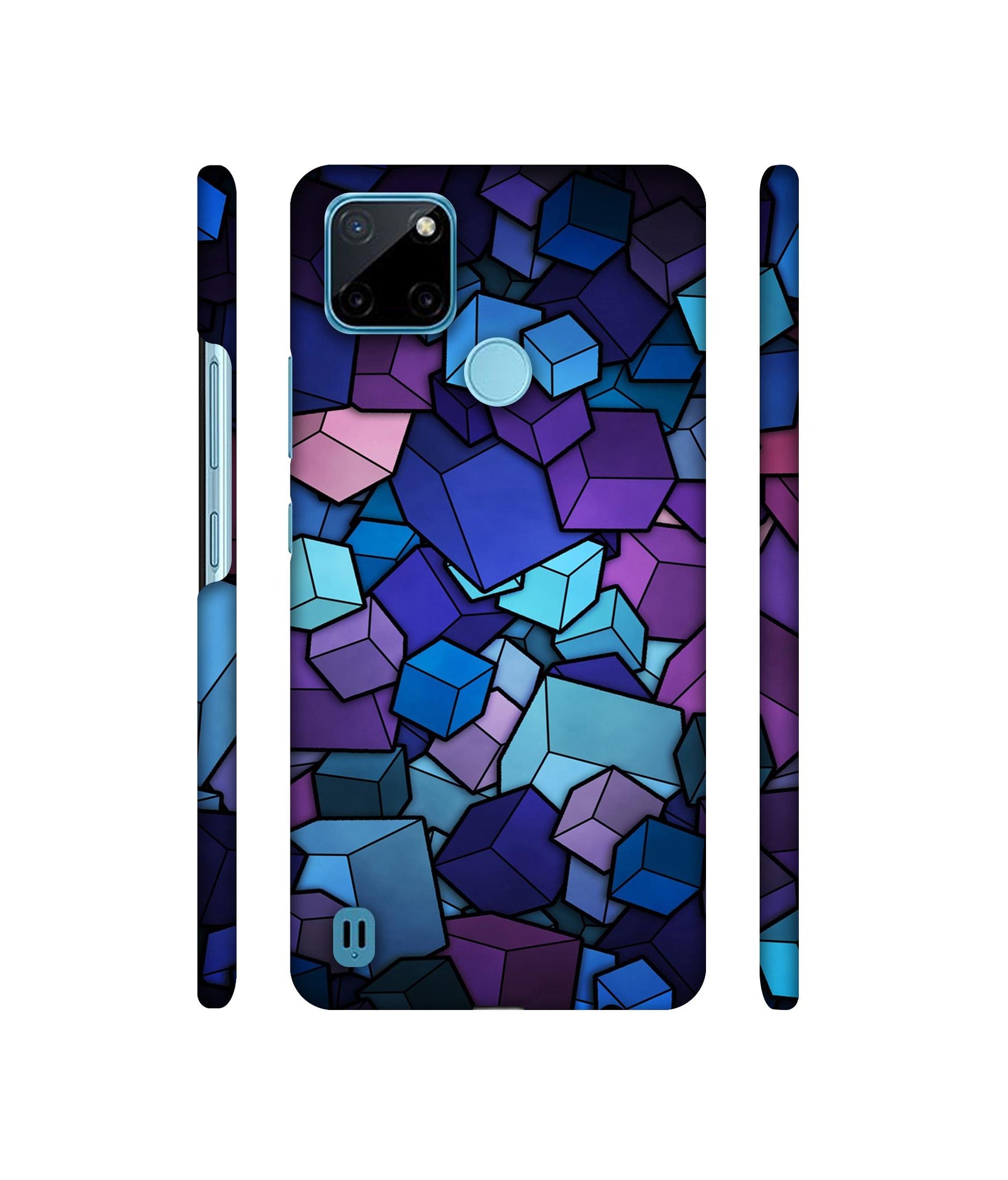 Color Box Designer Hard Back Cover for Realme C21Y