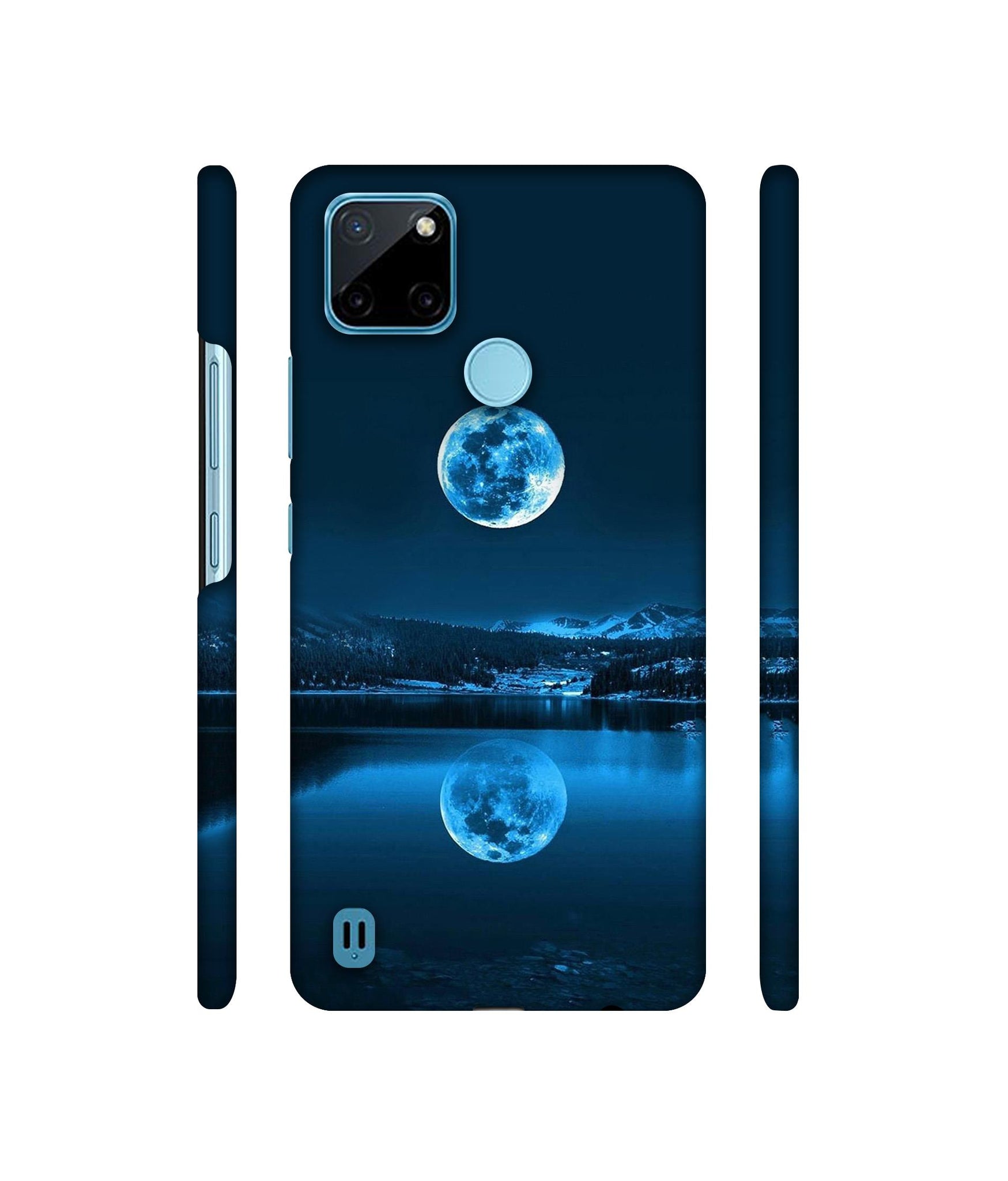 Moon Pattern Print Designer Hard Back Cover for Realme C21Y