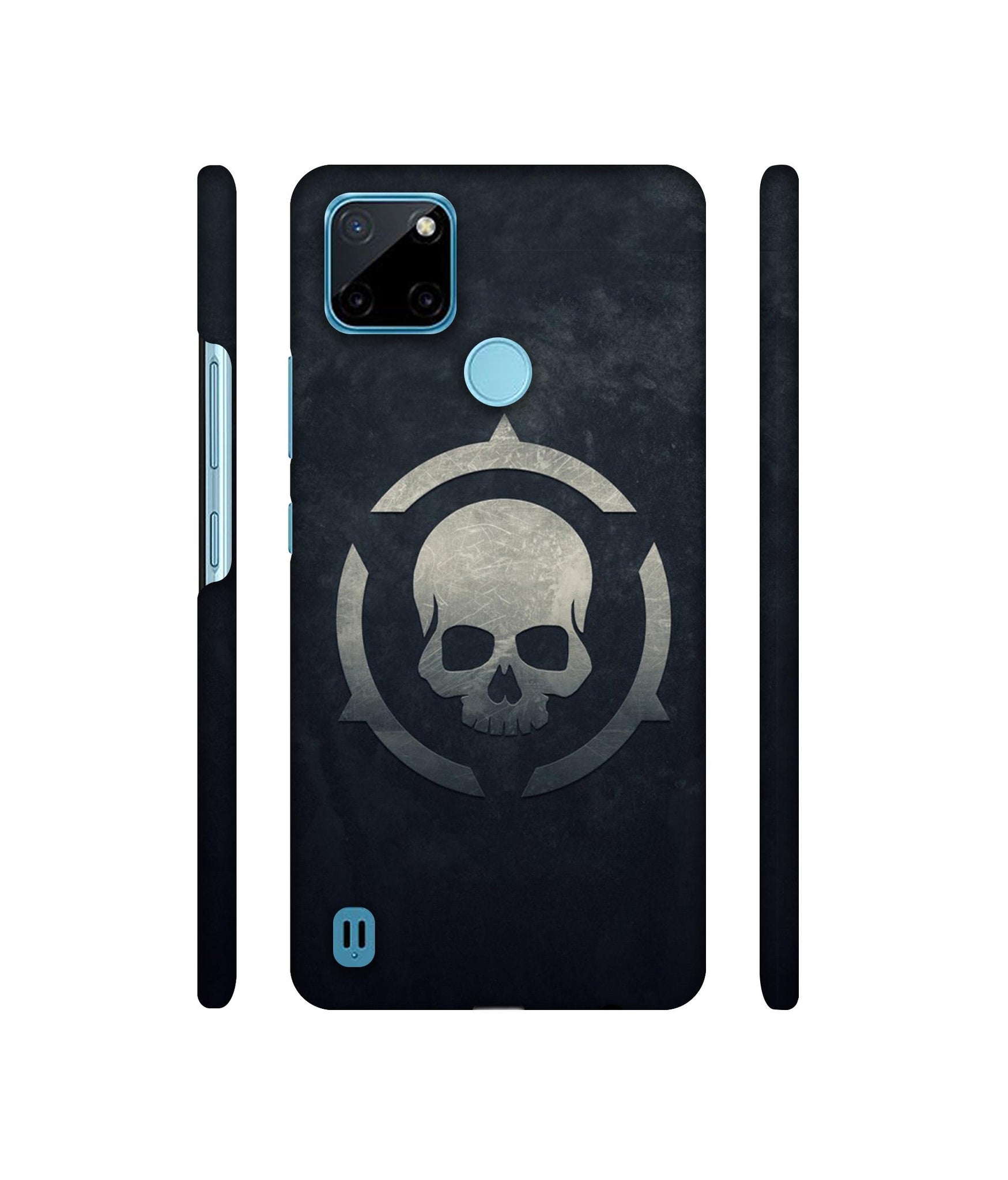 Skull Pattern Print Designer Hard Back Cover for Realme C21Y