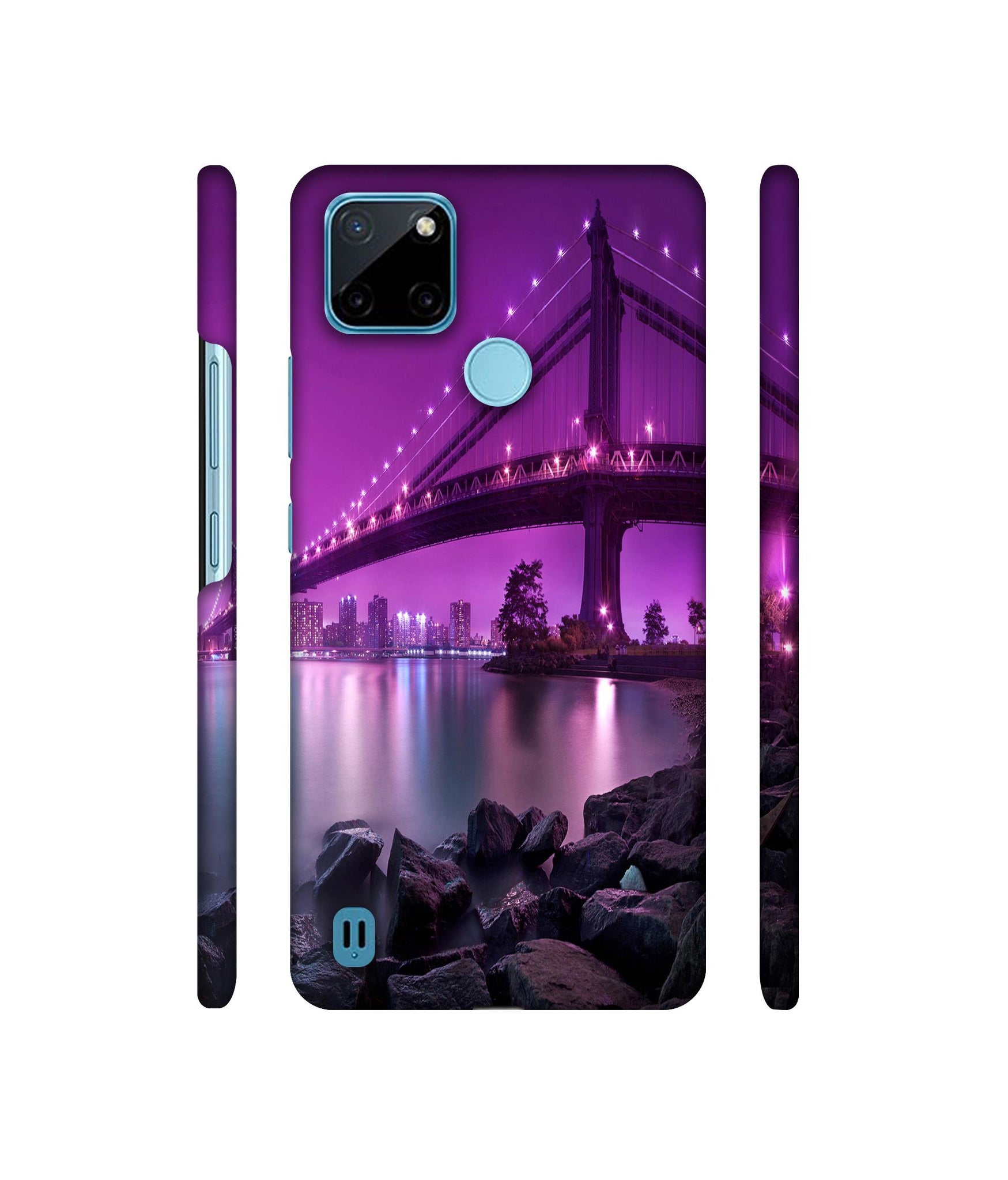 Manhattan Bridge Designer Hard Back Cover for Realme C21Y