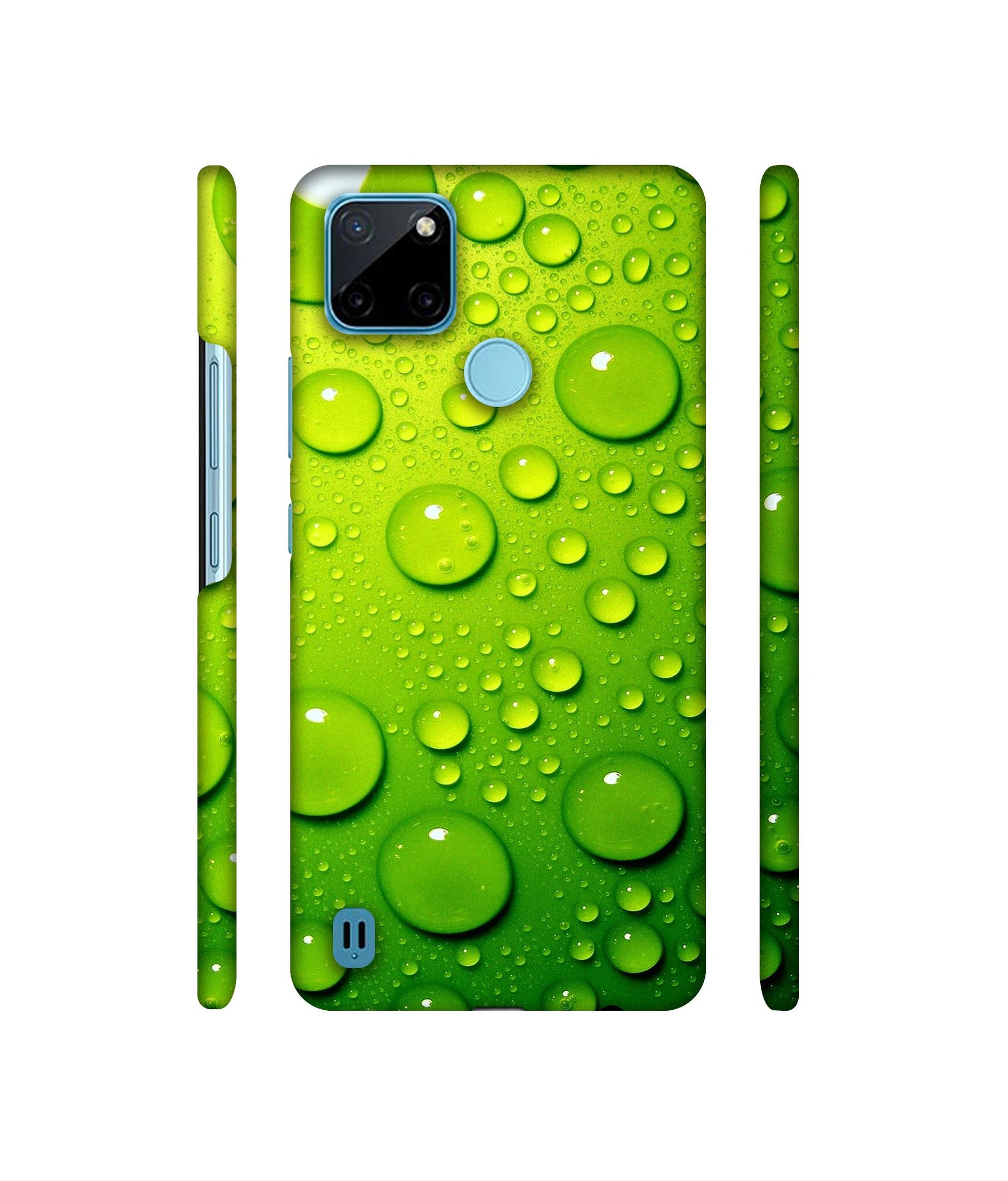 Green Bubbles Designer Hard Back Cover for Realme C21Y