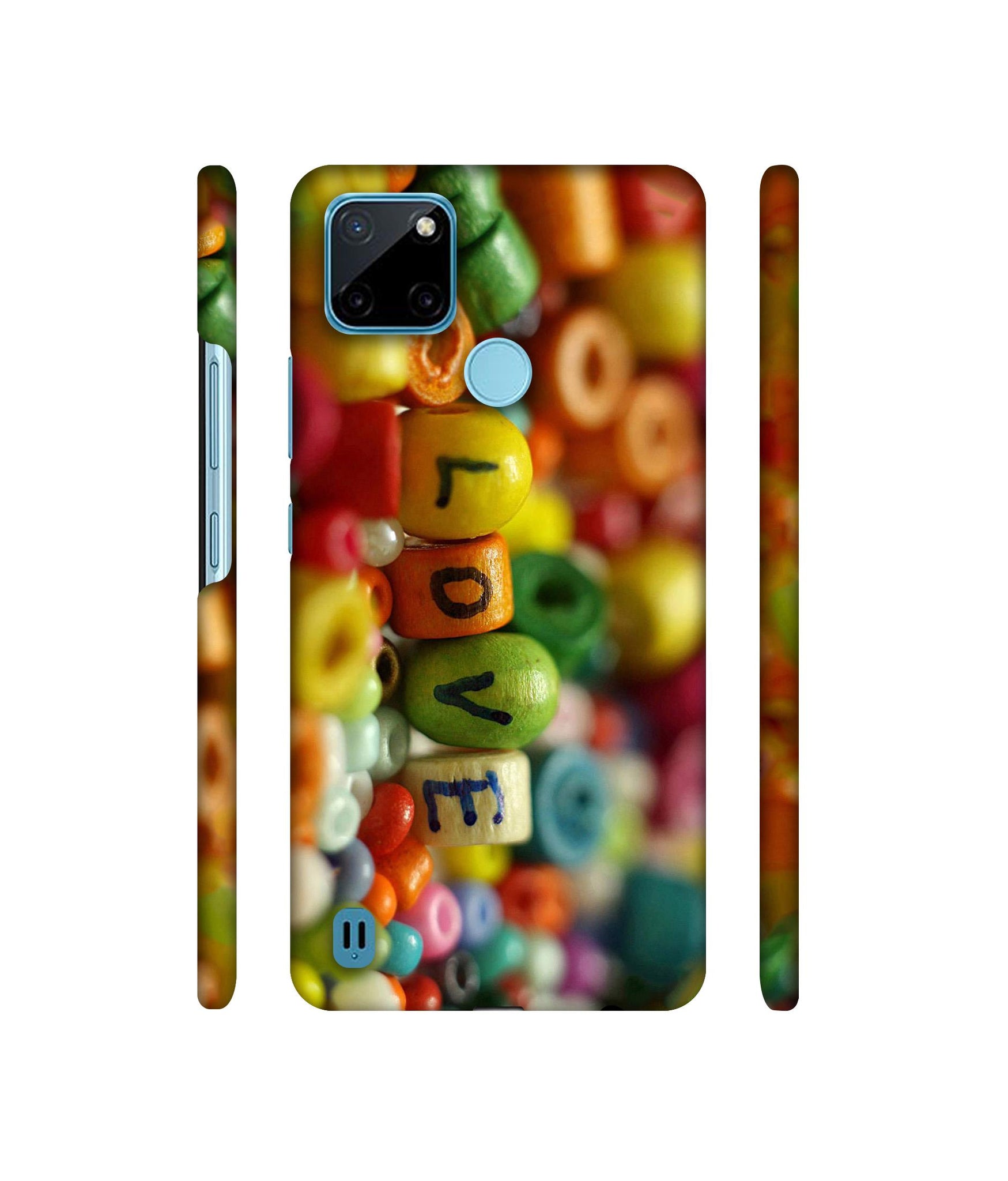 Colorful Love Designer Hard Back Cover for Realme C21Y