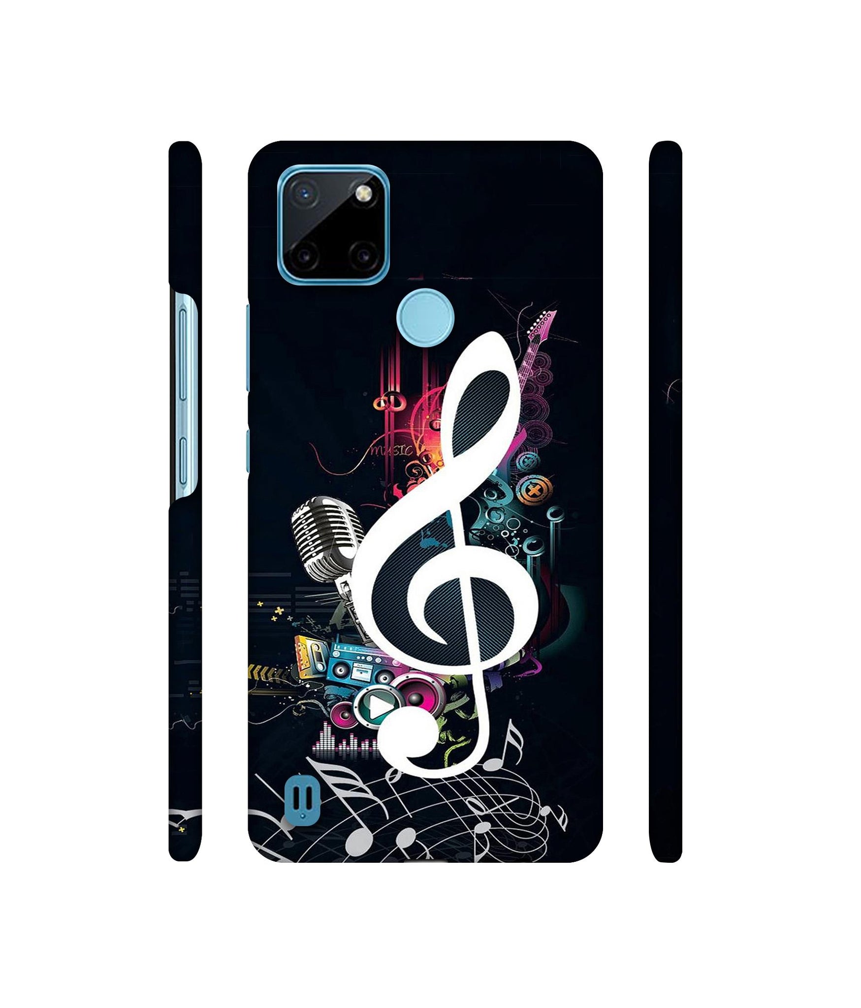 Mike and Music Designer Hard Back Cover for Realme C21Y