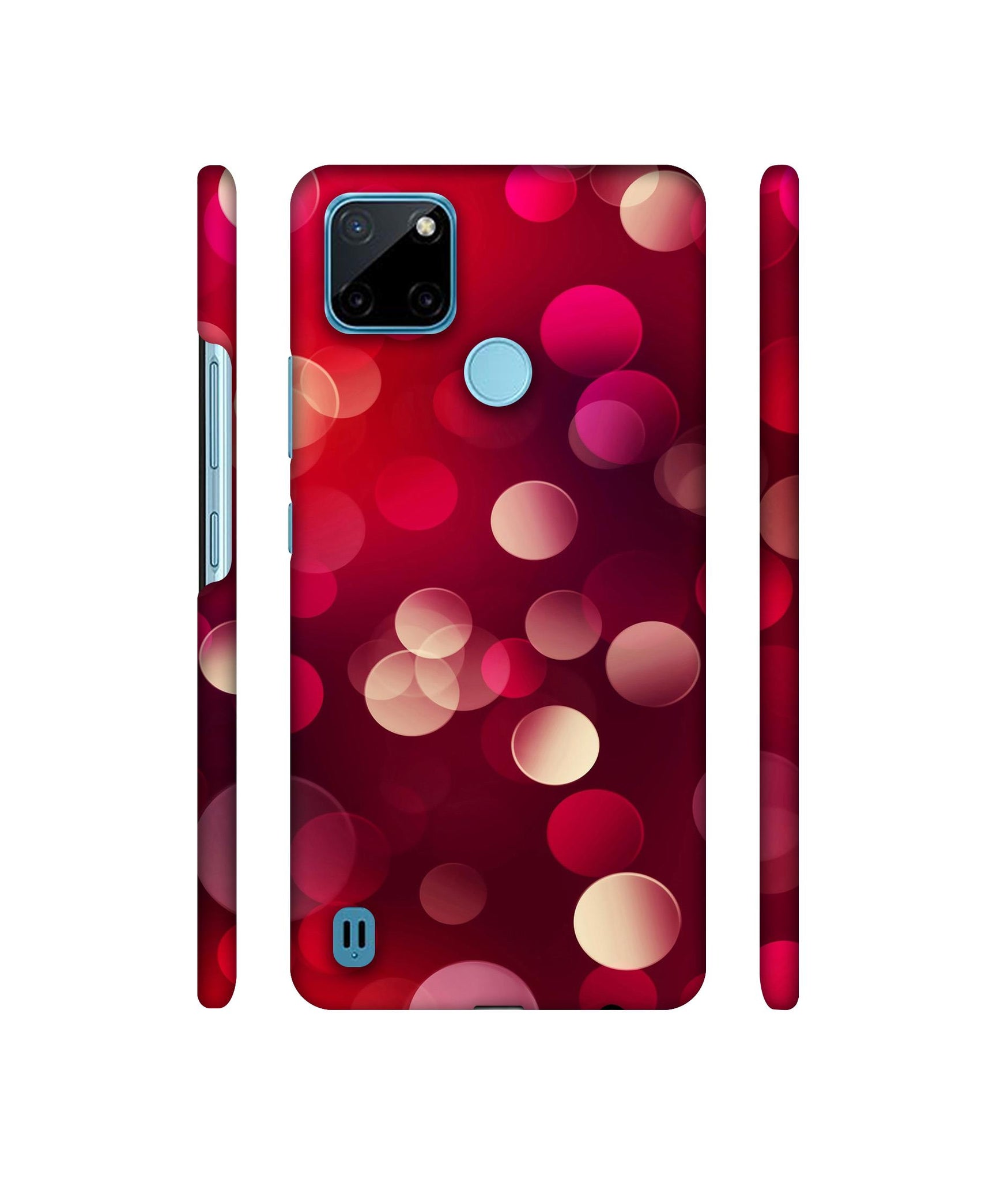 3D Circles Designer Hard Back Cover for Realme C21Y