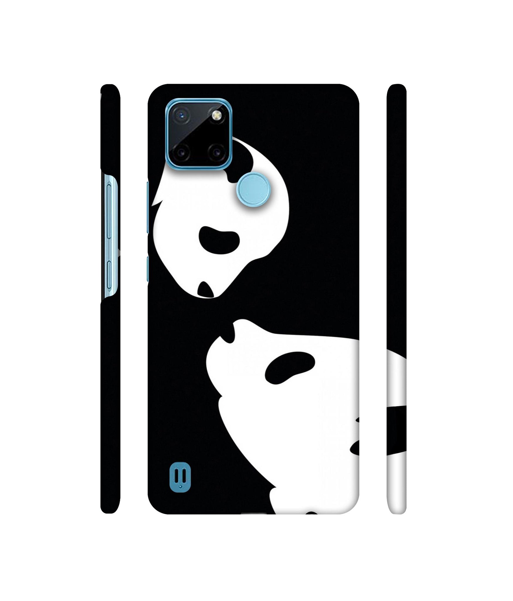 Panda Drawing Designer Hard Back Cover for Realme C21Y