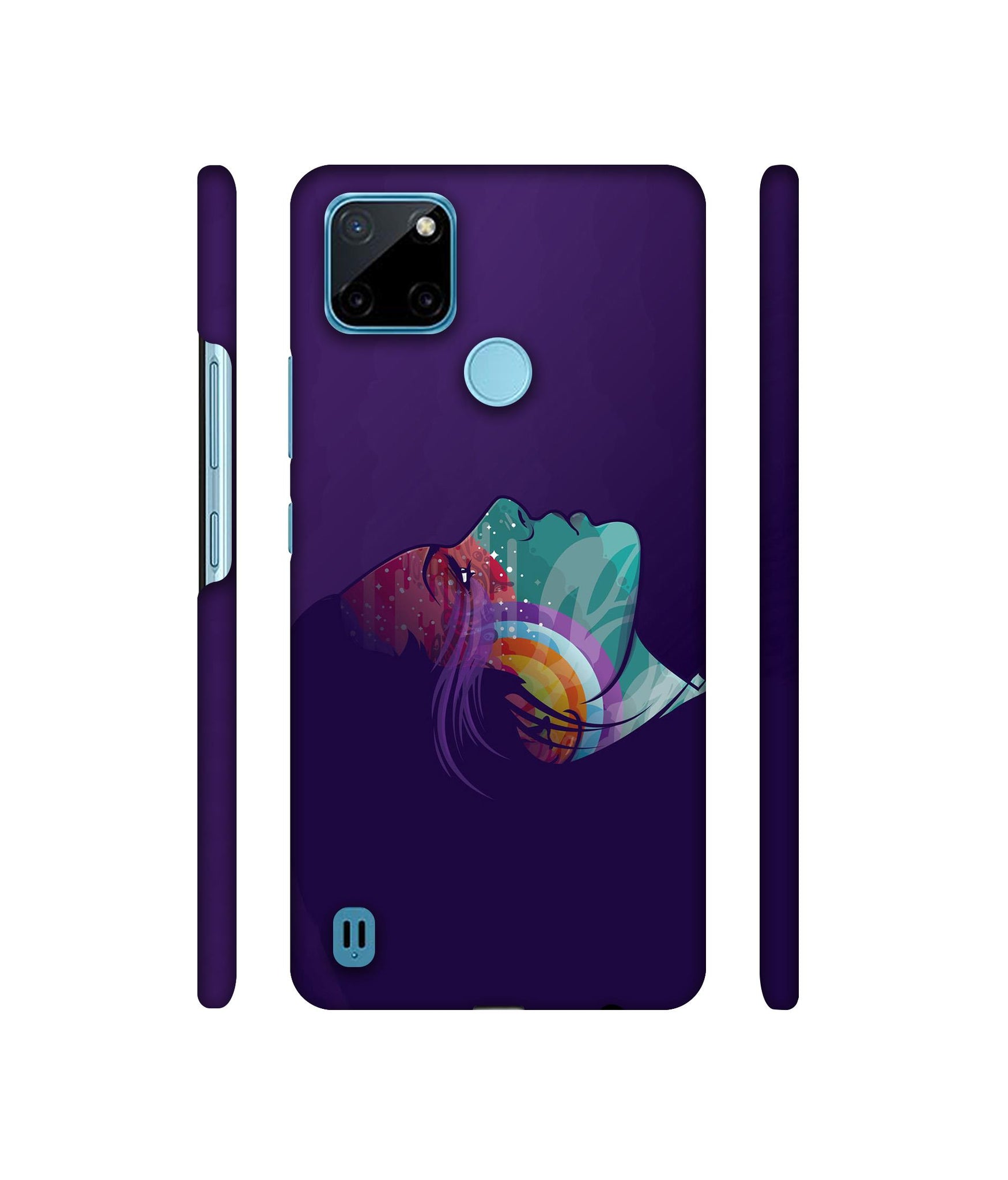 Vector Girl Designer Hard Back Cover for Realme C21Y