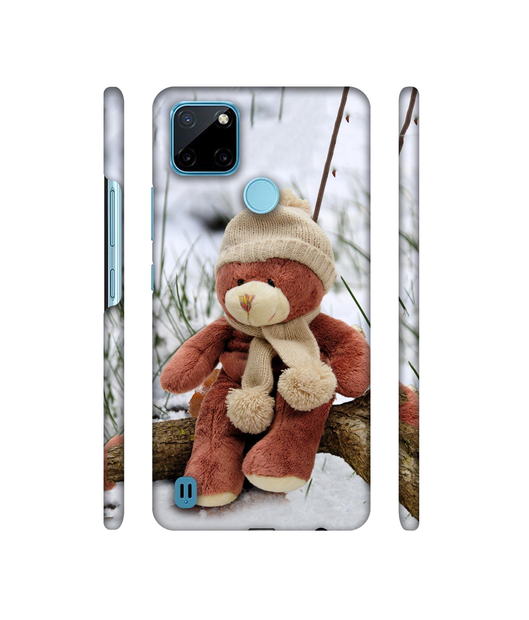 Woolen Bear Designer Hard Back Cover for Realme C21Y