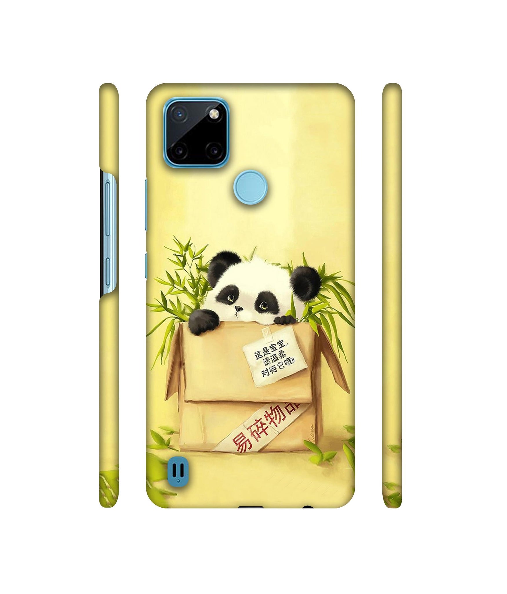 Panda In Box Designer Hard Back Cover for Realme C21Y