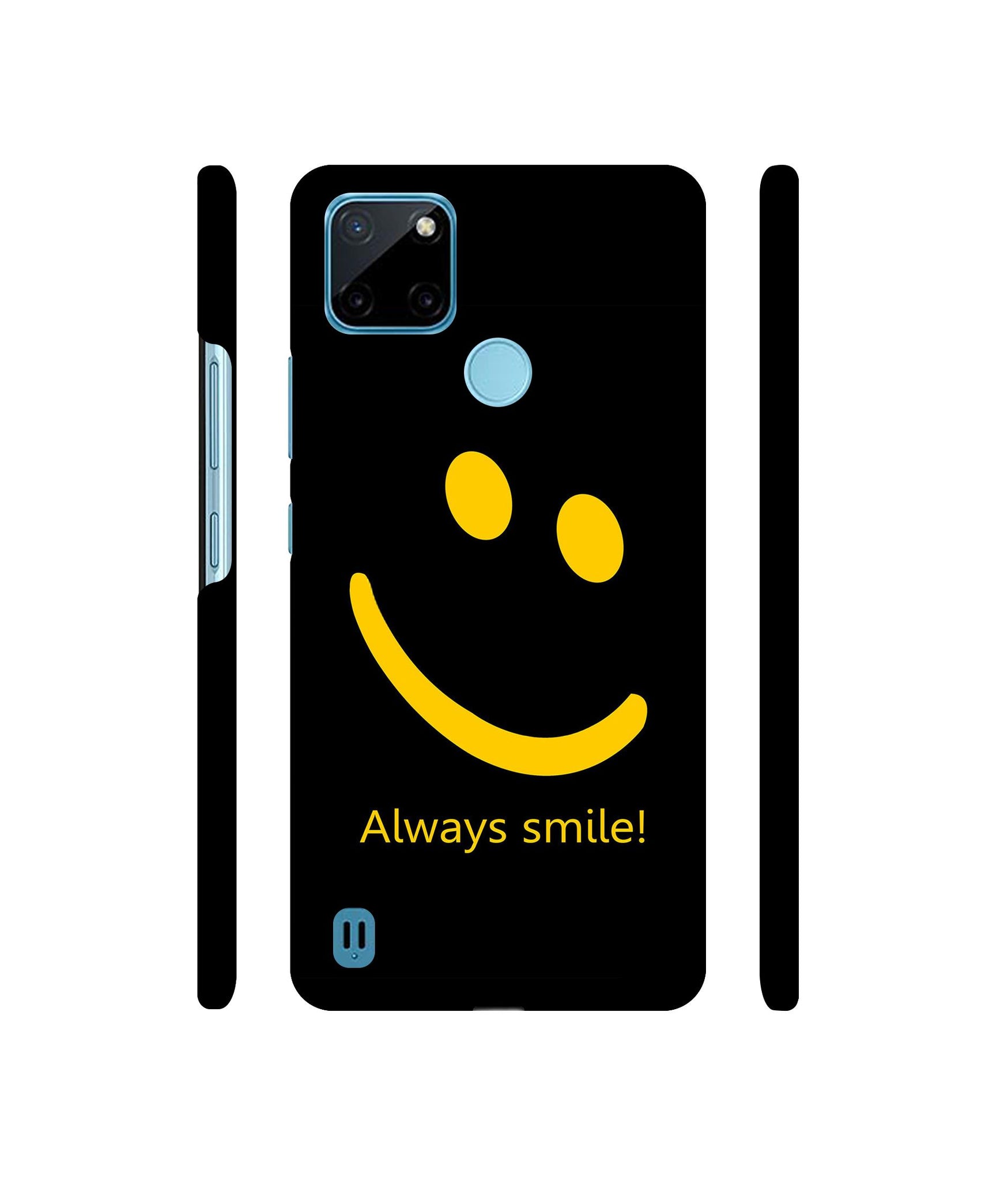 Always Smile Quote Designer Hard Back Cover for Realme C21Y