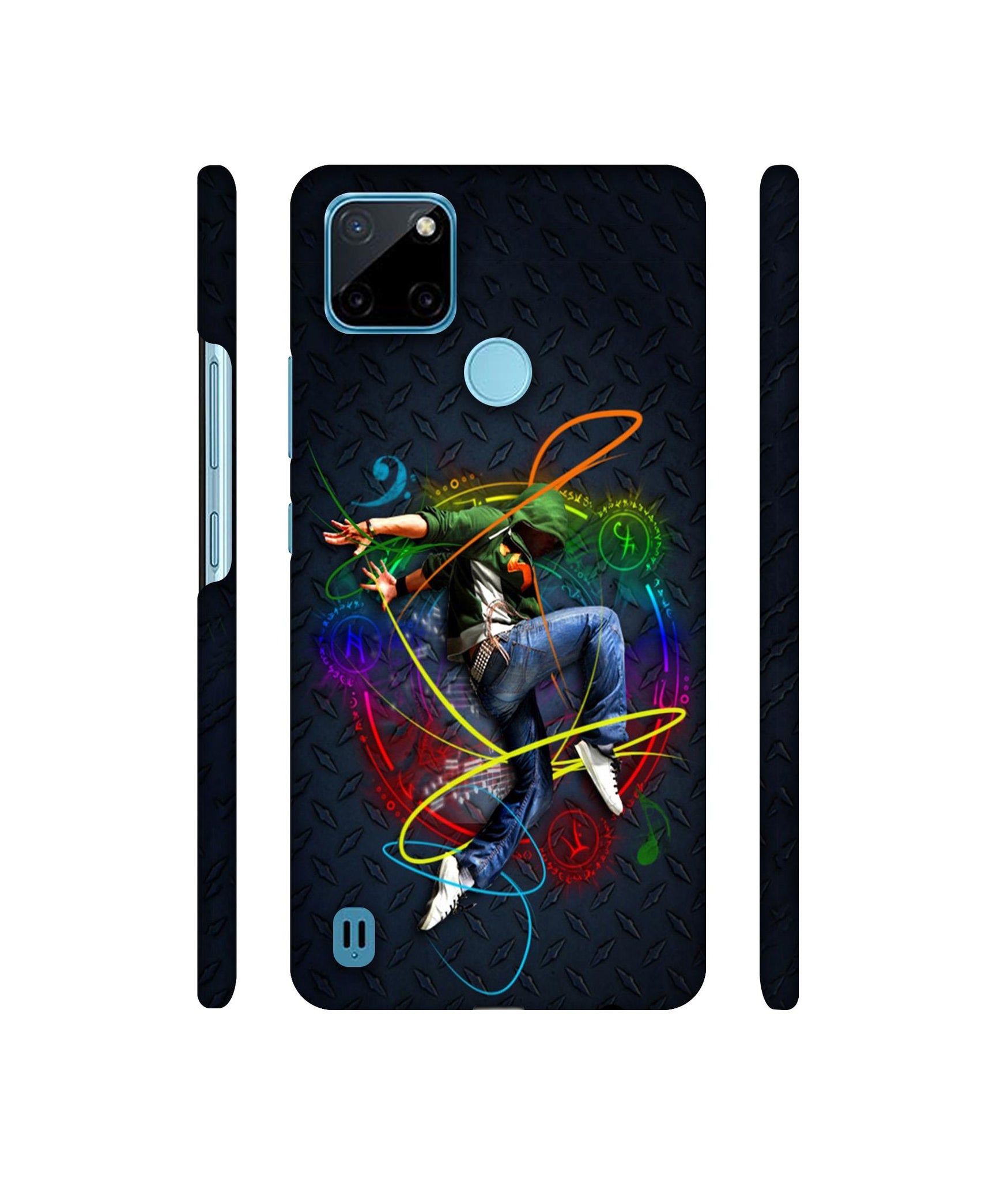 Boy With Music Designer Hard Back Cover for Realme C21Y