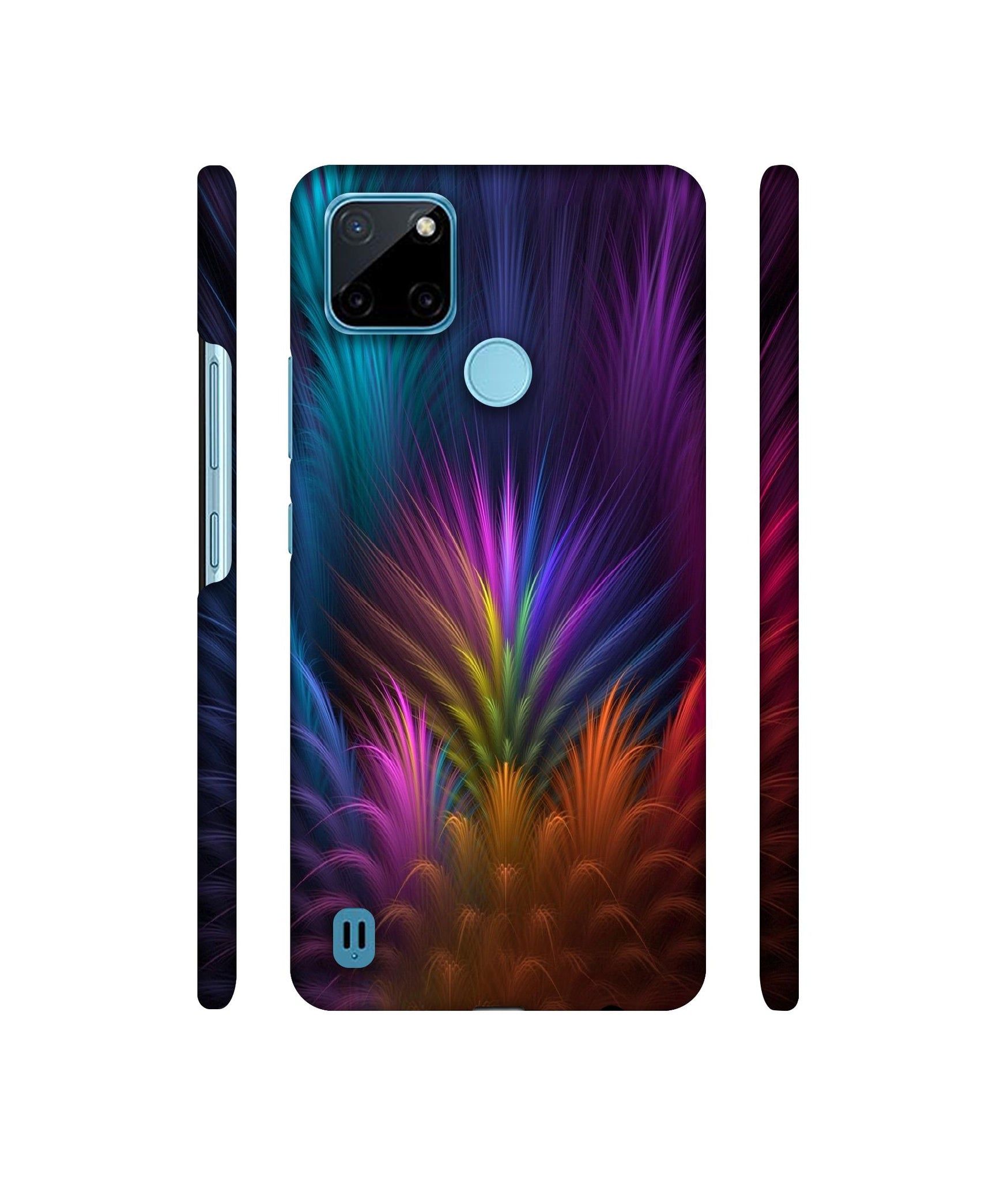 Multicoloured Designer Hard Back Cover for Realme C21Y