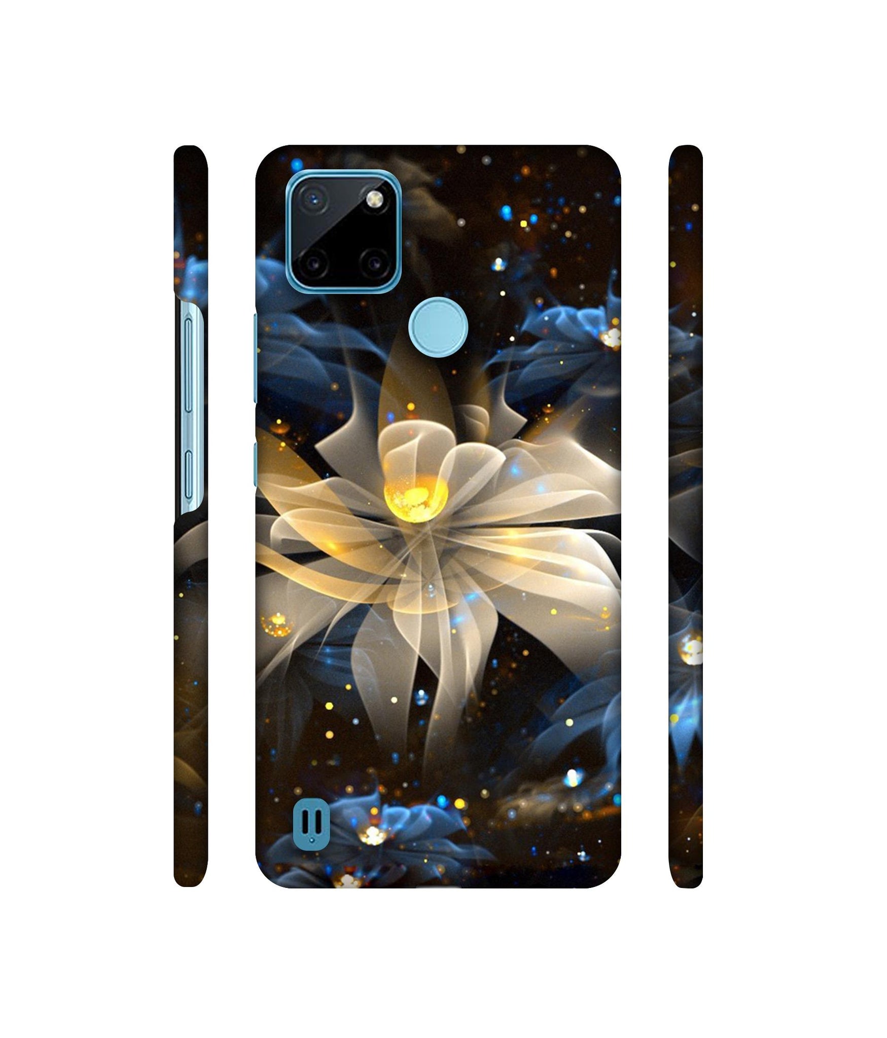 Art Flower Designer Hard Back Cover for Realme C21Y