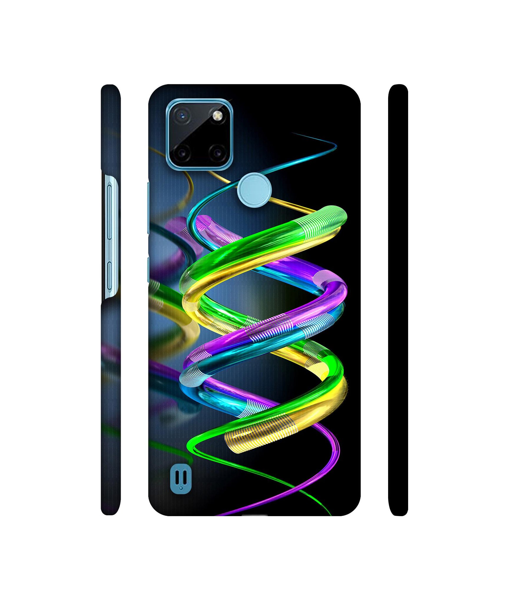 3D Spiral Designer Hard Back Cover for Realme C21Y