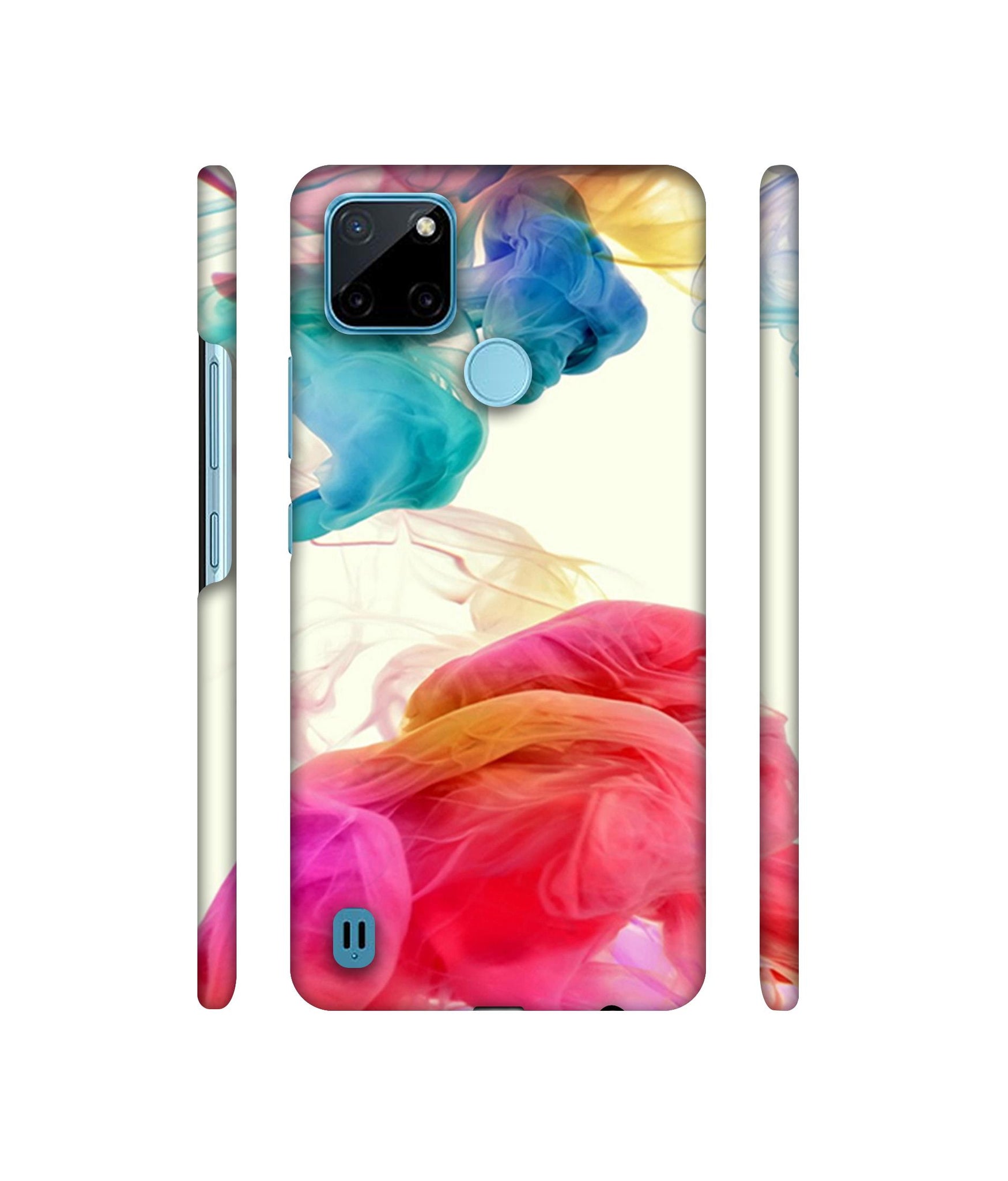 Colored Smoke Designer Hard Back Cover for Realme C21Y