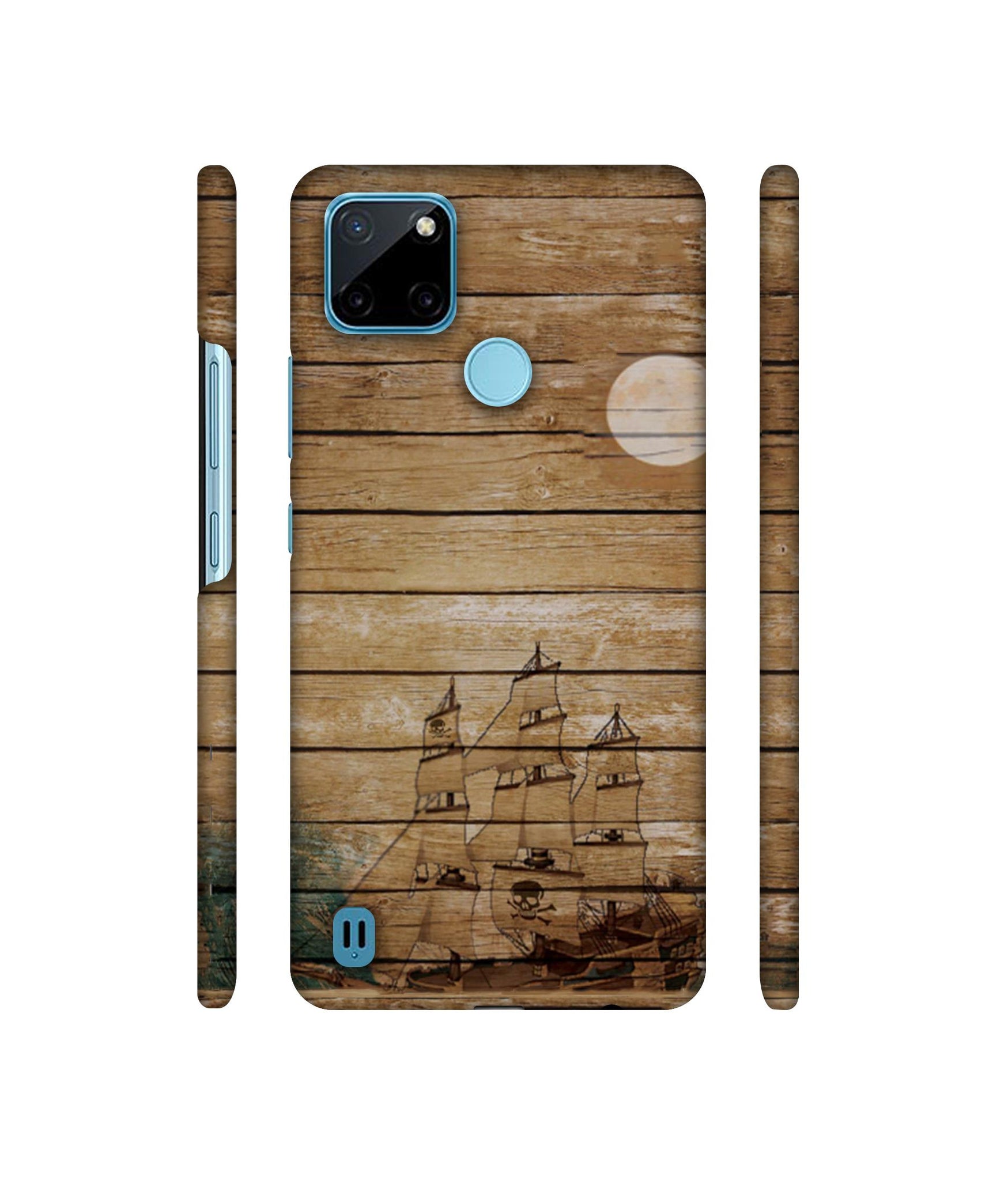 Wooden Pattern Designer Hard Back Cover for Realme C21Y