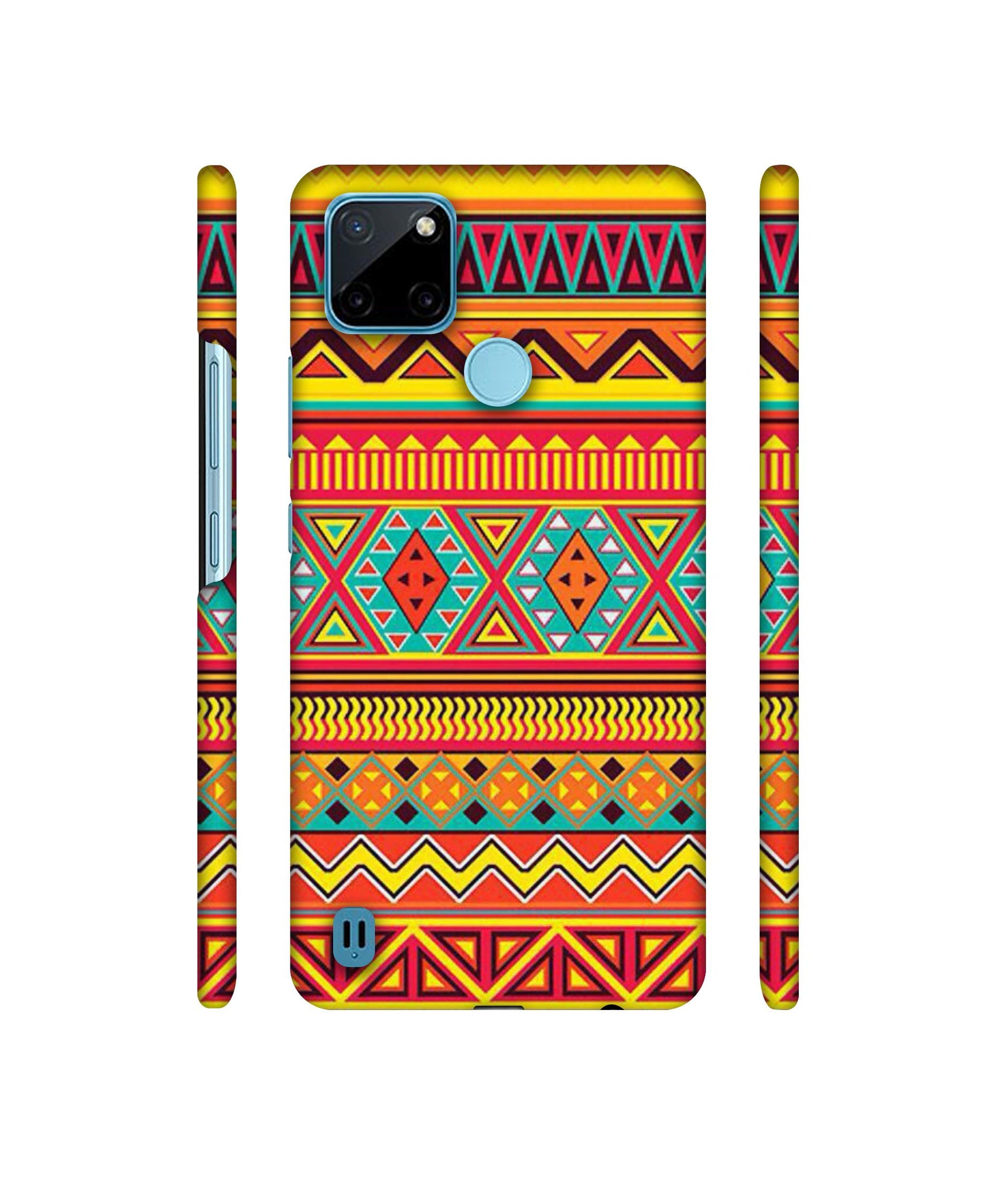 Artistic Rangoli Designer Hard Back Cover for Realme C21Y