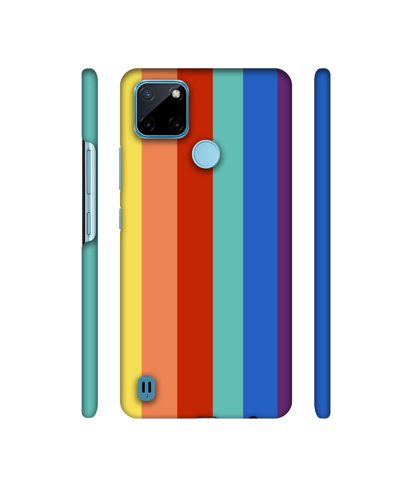 Rainbow Colors Designer Hard Back Cover for Realme C21Y