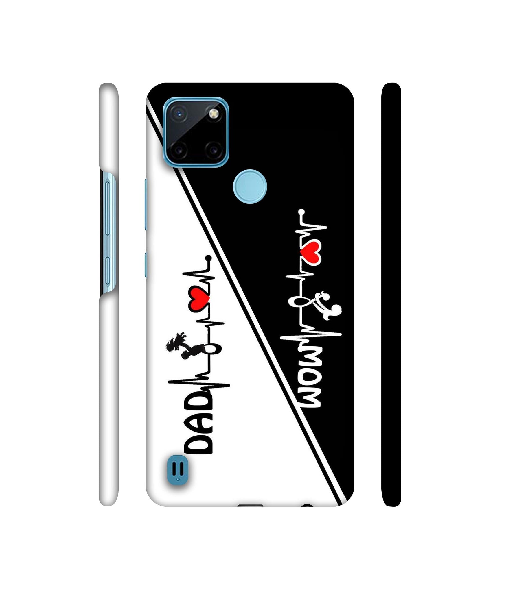 Mom and Dad Lover Designer Hard Back Cover for Realme C21Y