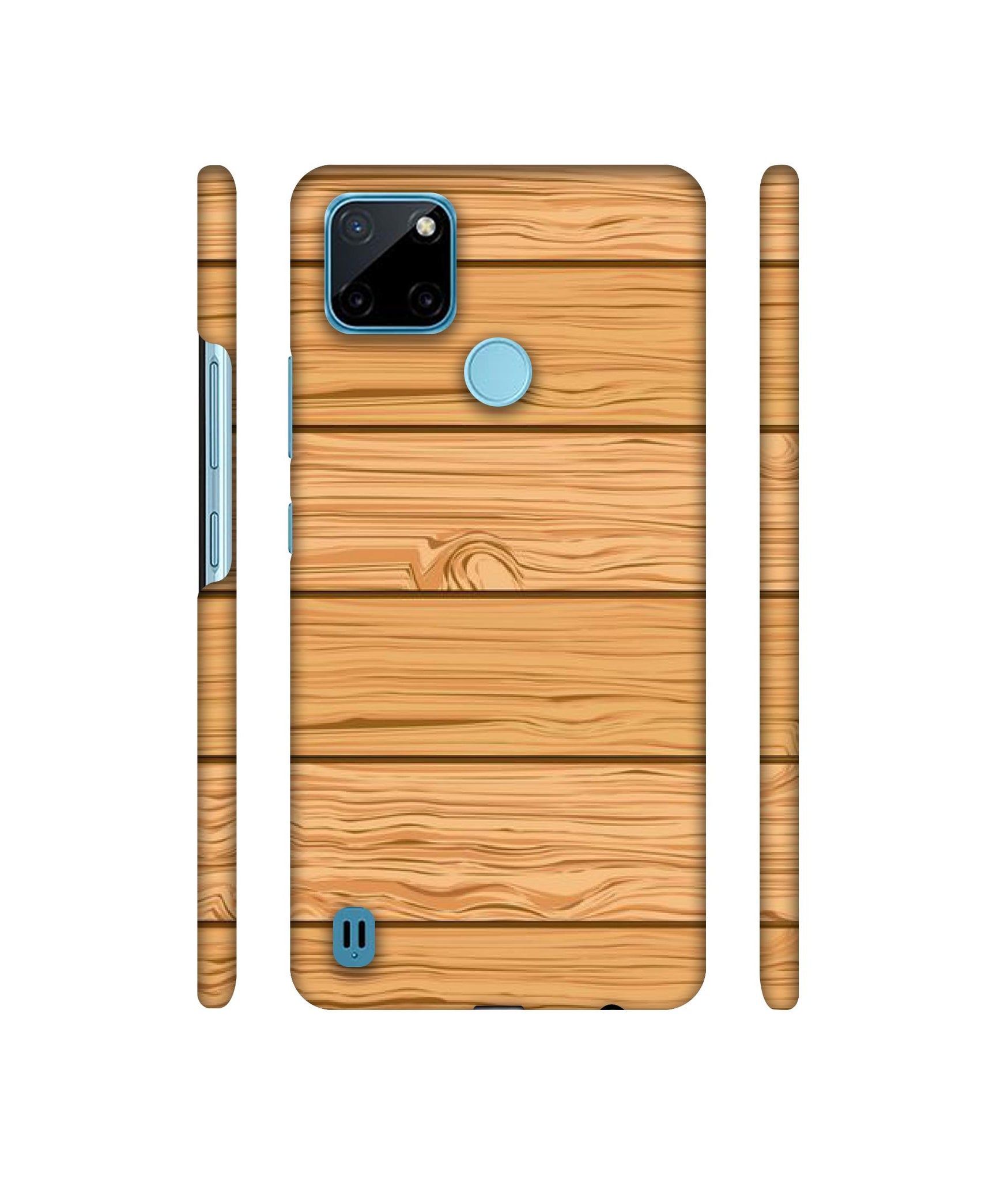 Wooden Texture Pattern Designer Hard Back Cover for Realme C21Y