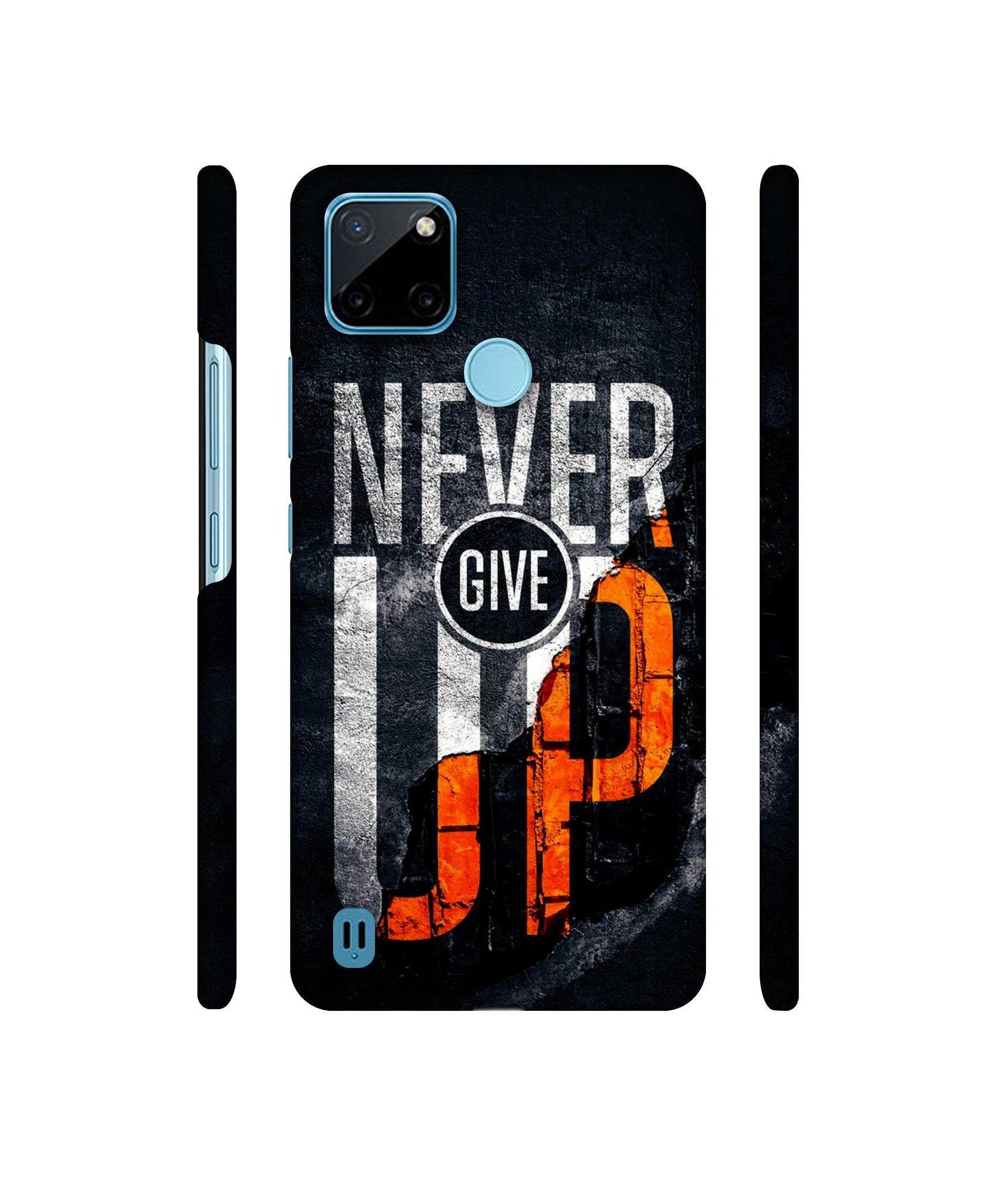 Never Give Up Designer Hard Back Cover for Realme C21Y