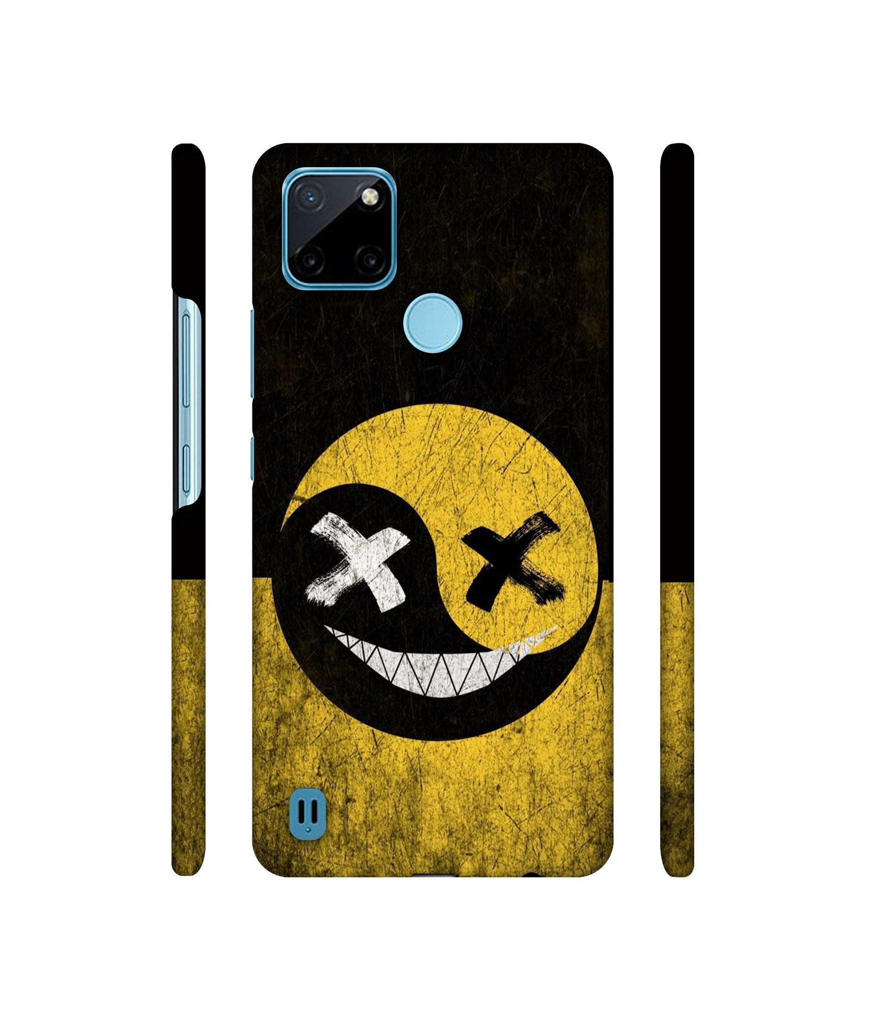 Double Face Smile Designer Hard Back Cover for Realme C21Y