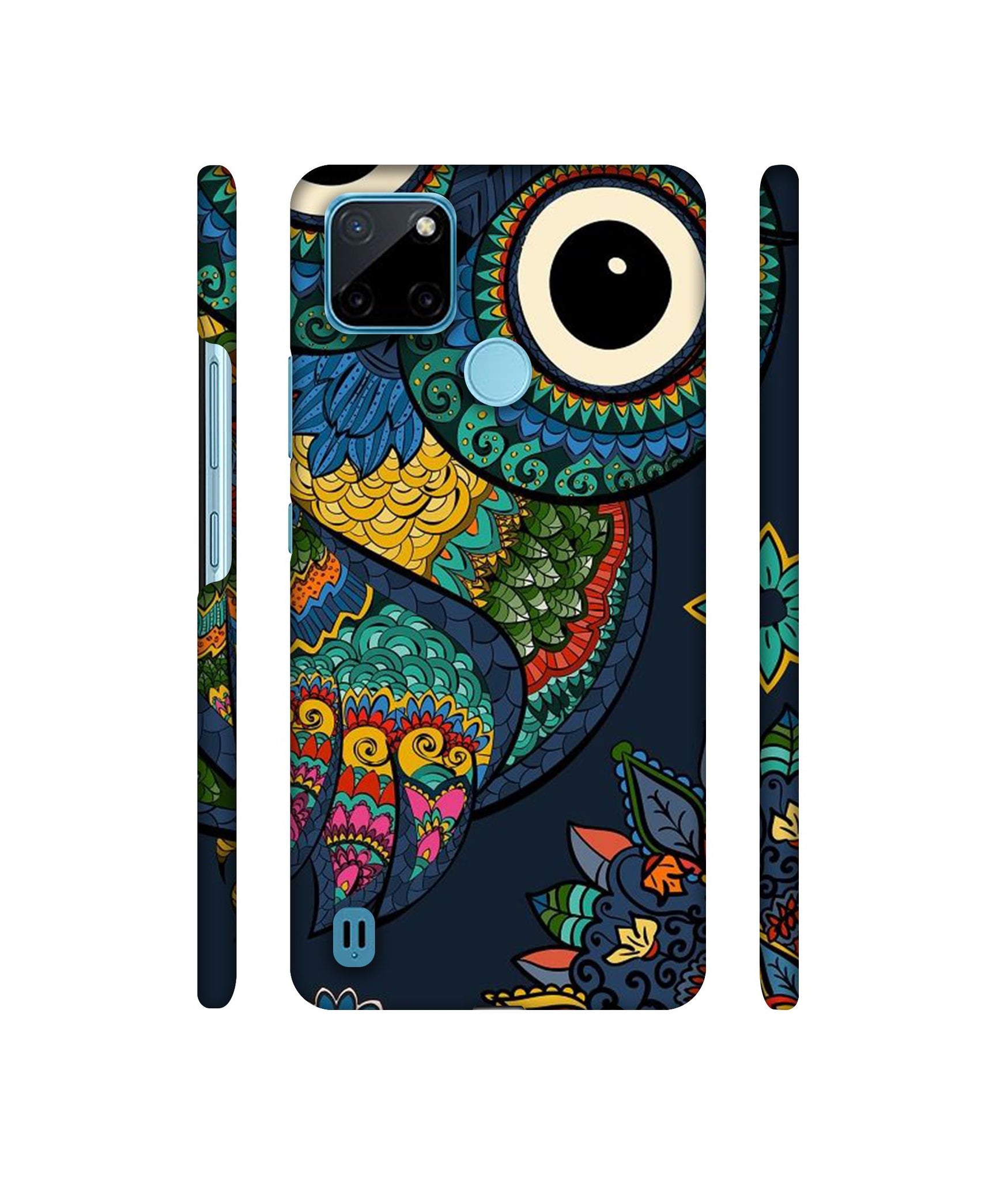 Owl Designer Hard Back Cover for Realme C21Y