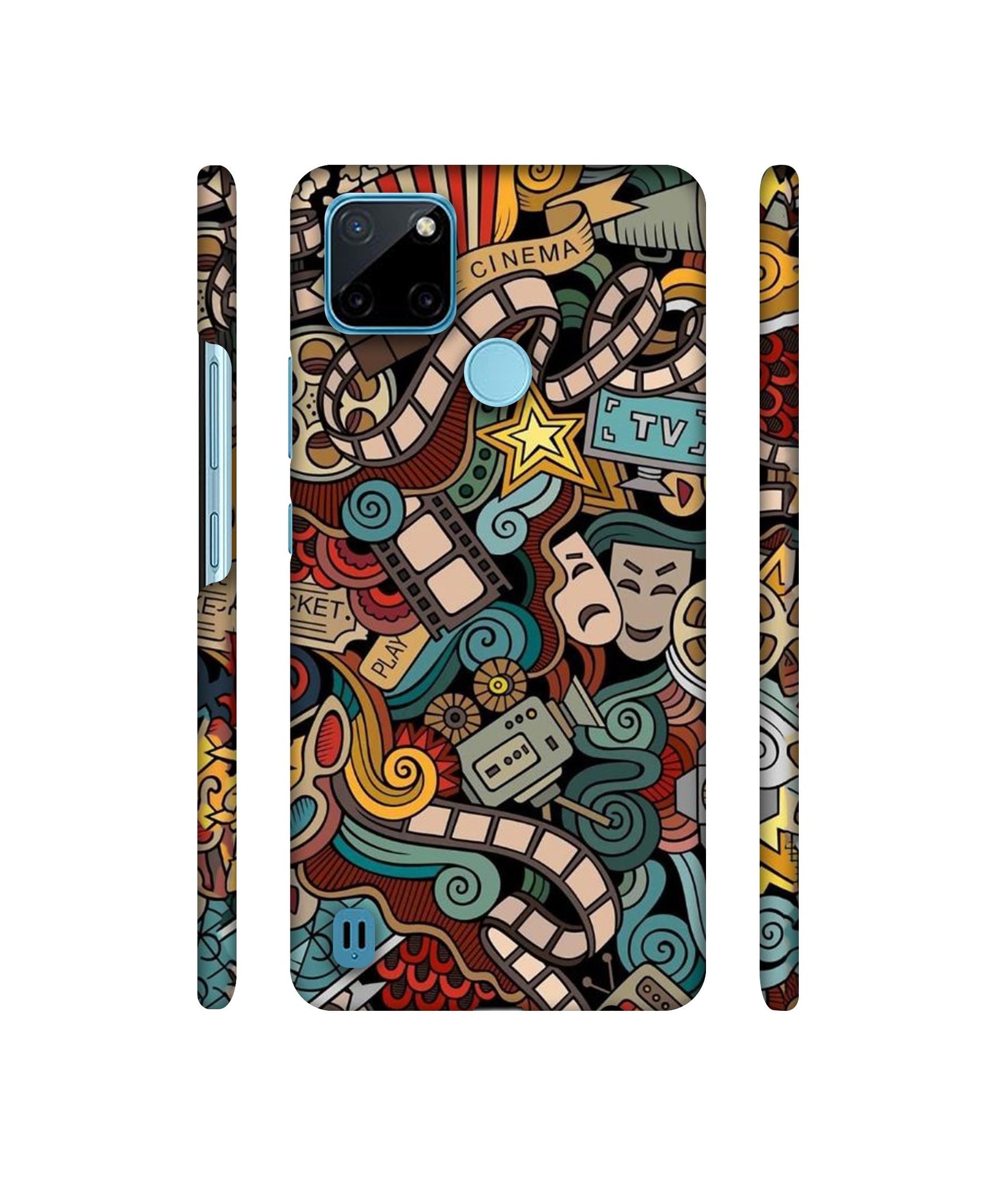 Movies Designer Hard Back Cover for Realme C21Y