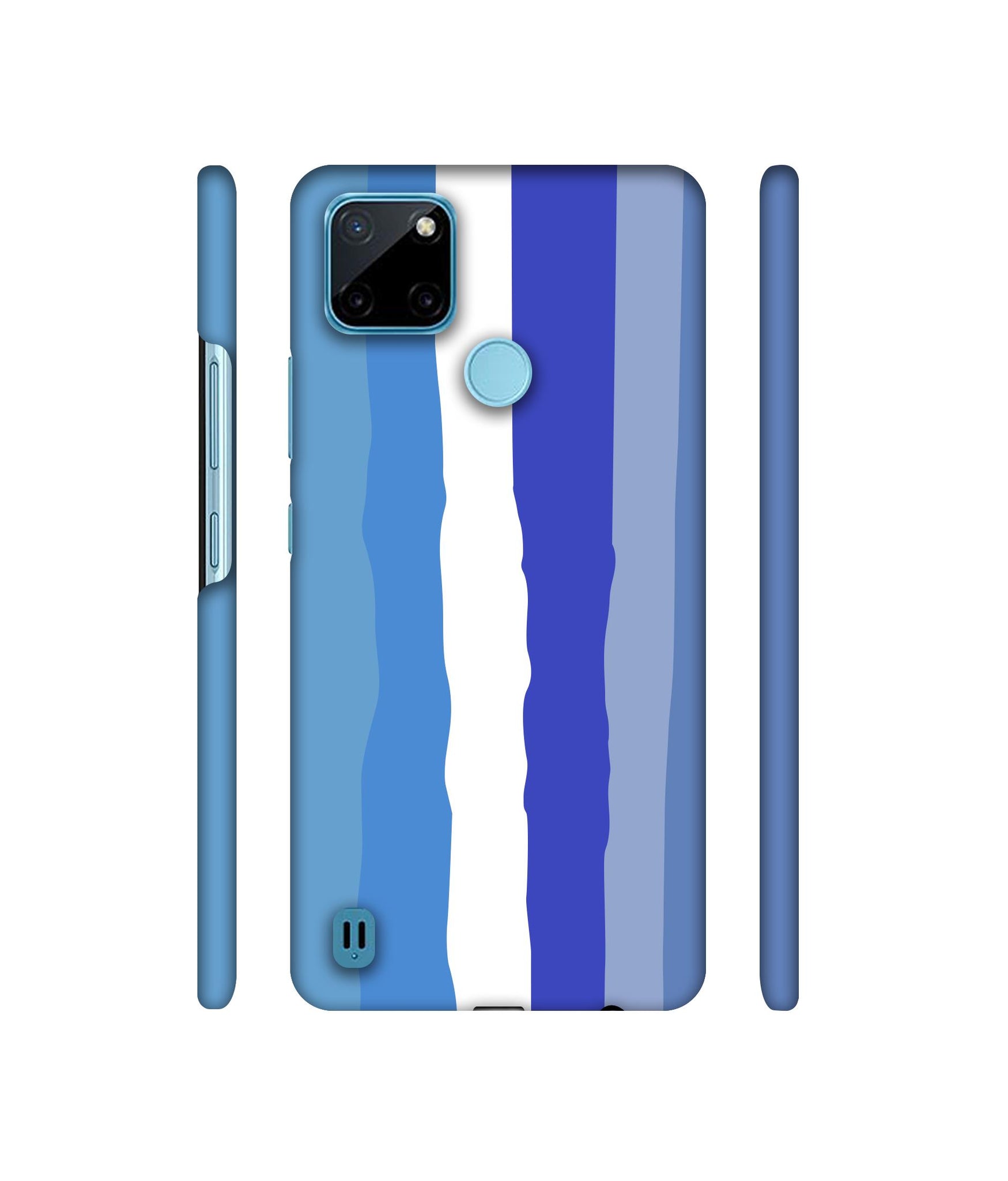 Blue Shade Rainbow Designer Hard Back Cover for Realme C21Y