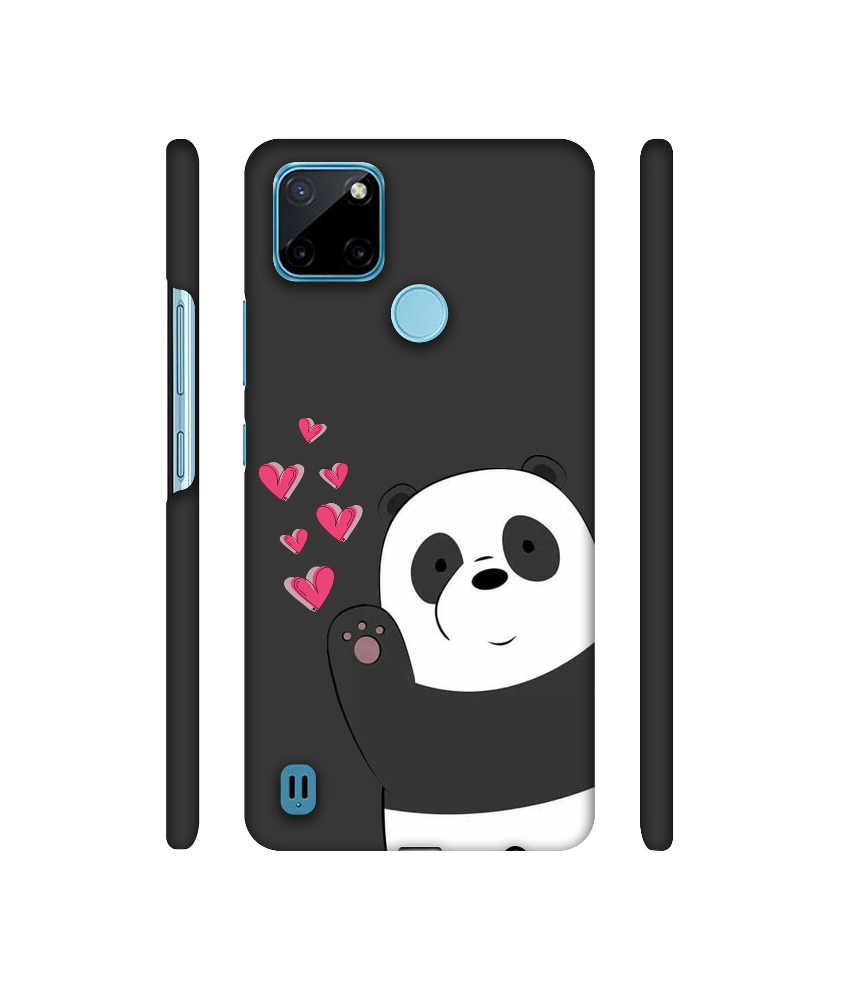 Love Panda Designer Hard Back Cover for Realme C21Y