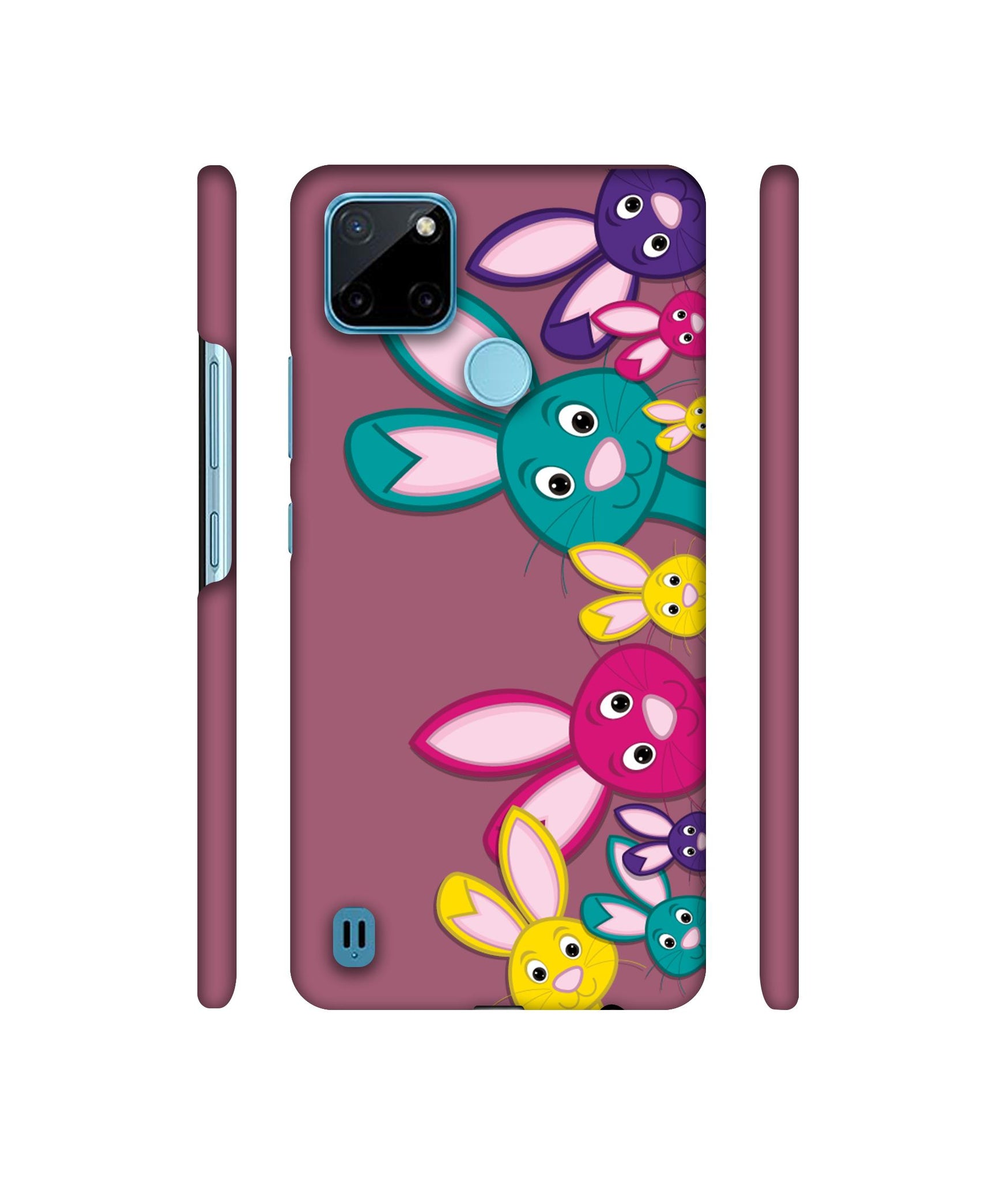 Rabbit Family1 Designer Hard Back Cover for Realme C21Y