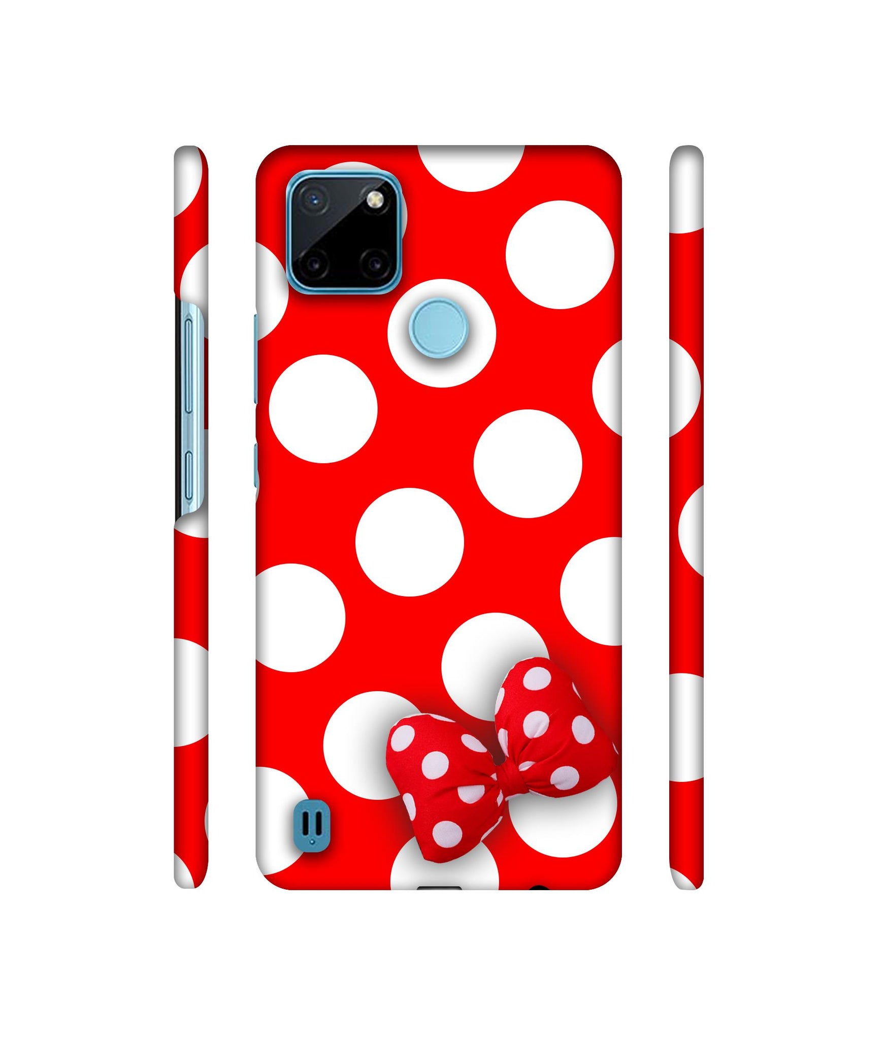 White Bubble Designer Hard Back Cover for Realme C21Y