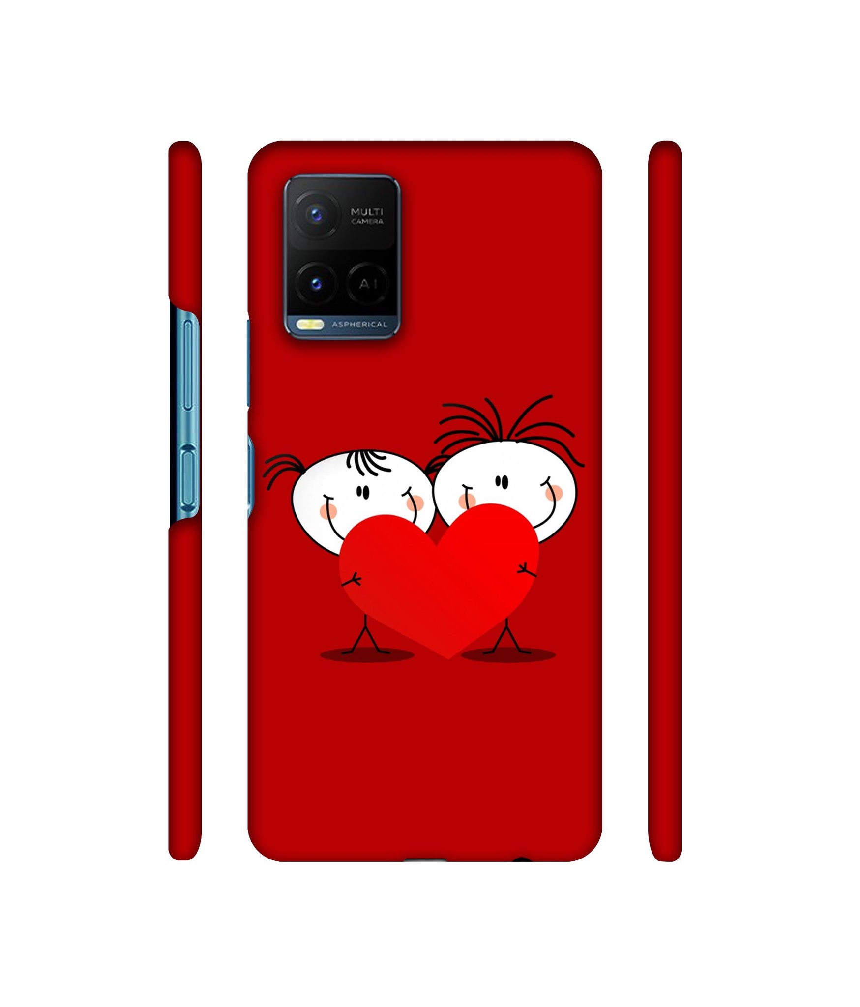 Valentines Day Designer Hard Back Cover for Vivo Y21