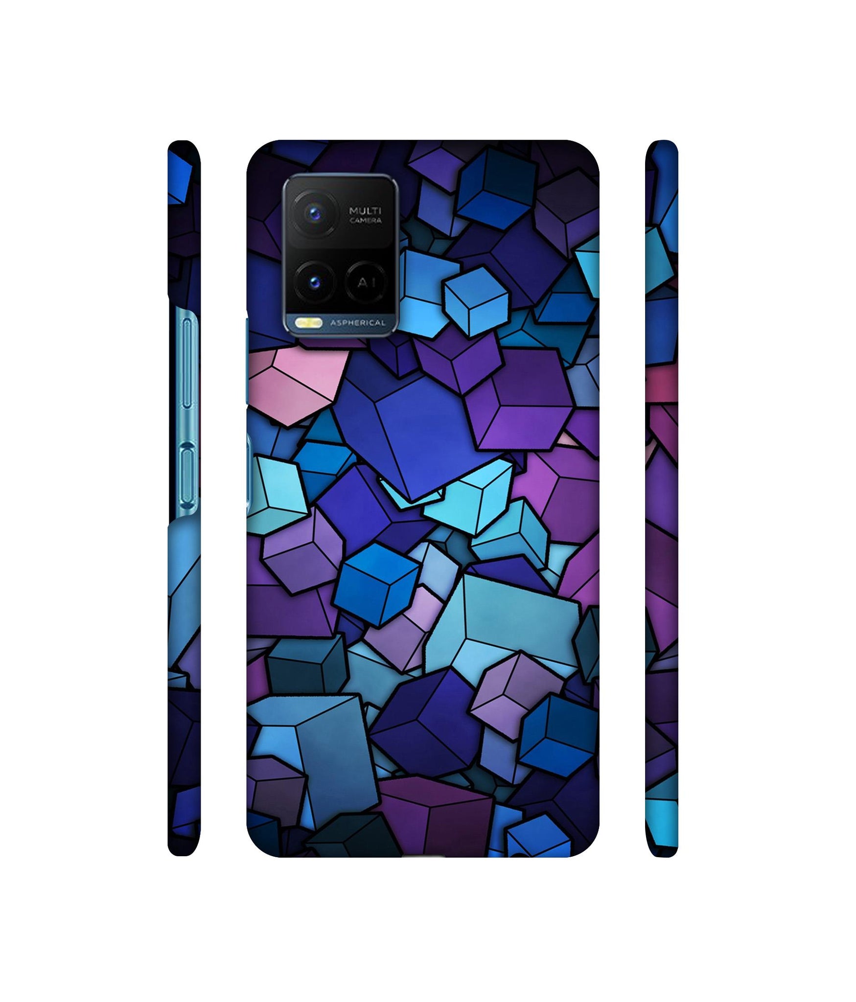 Color Box Designer Hard Back Cover for Vivo Y21