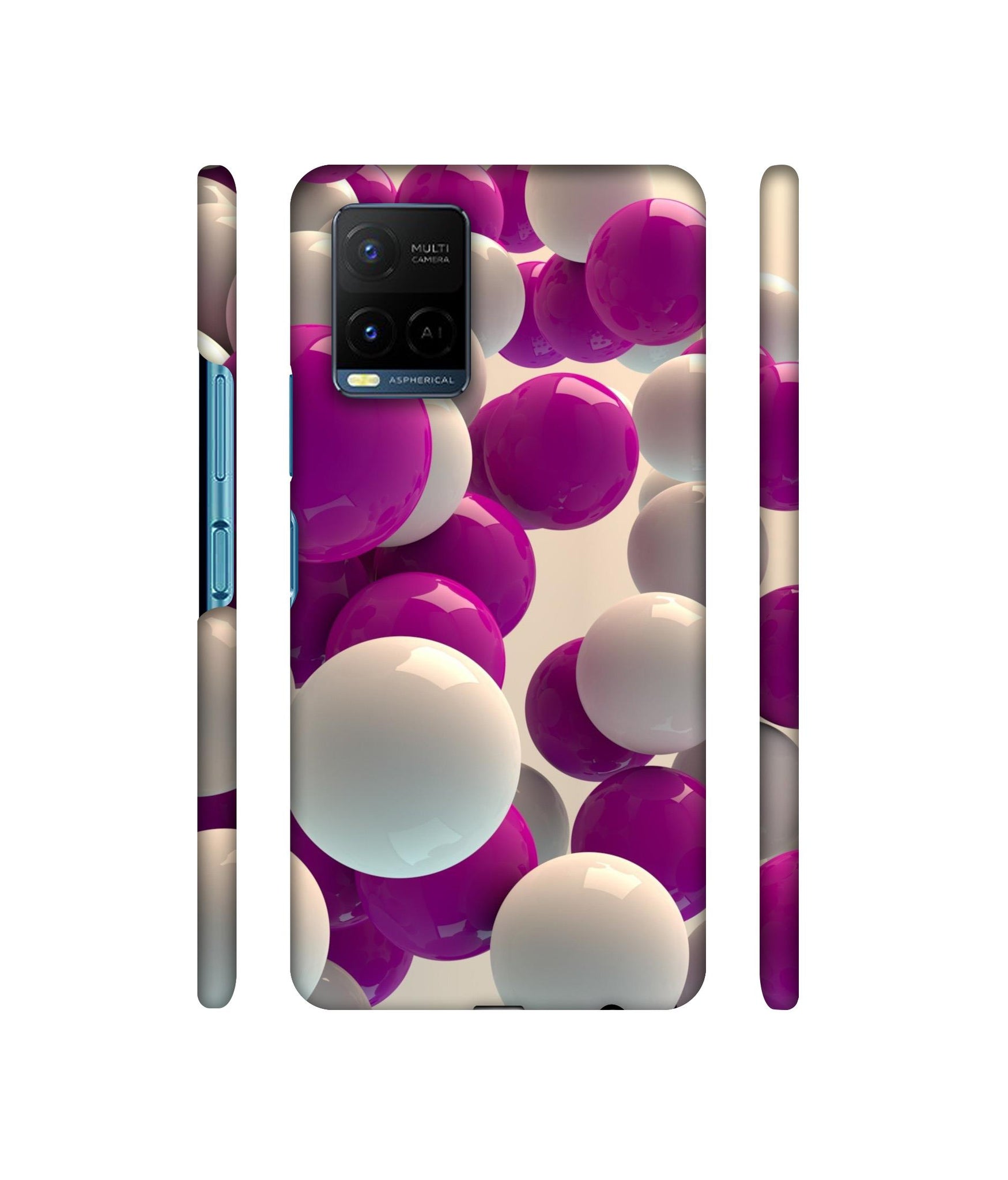 3D Balloons Designer Hard Back Cover for Vivo Y21