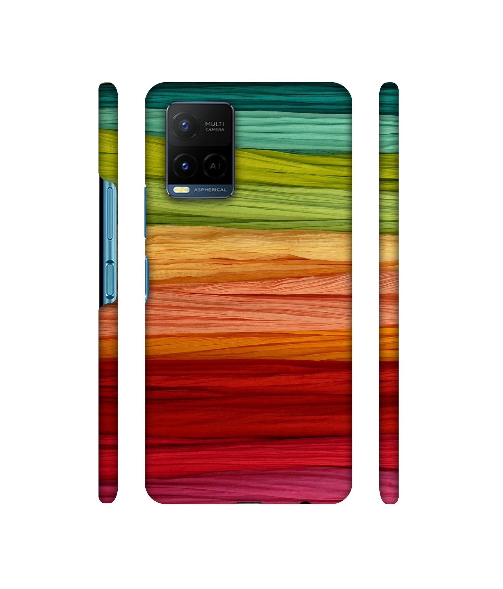 Colorful Thread Designer Hard Back Cover for Vivo Y21