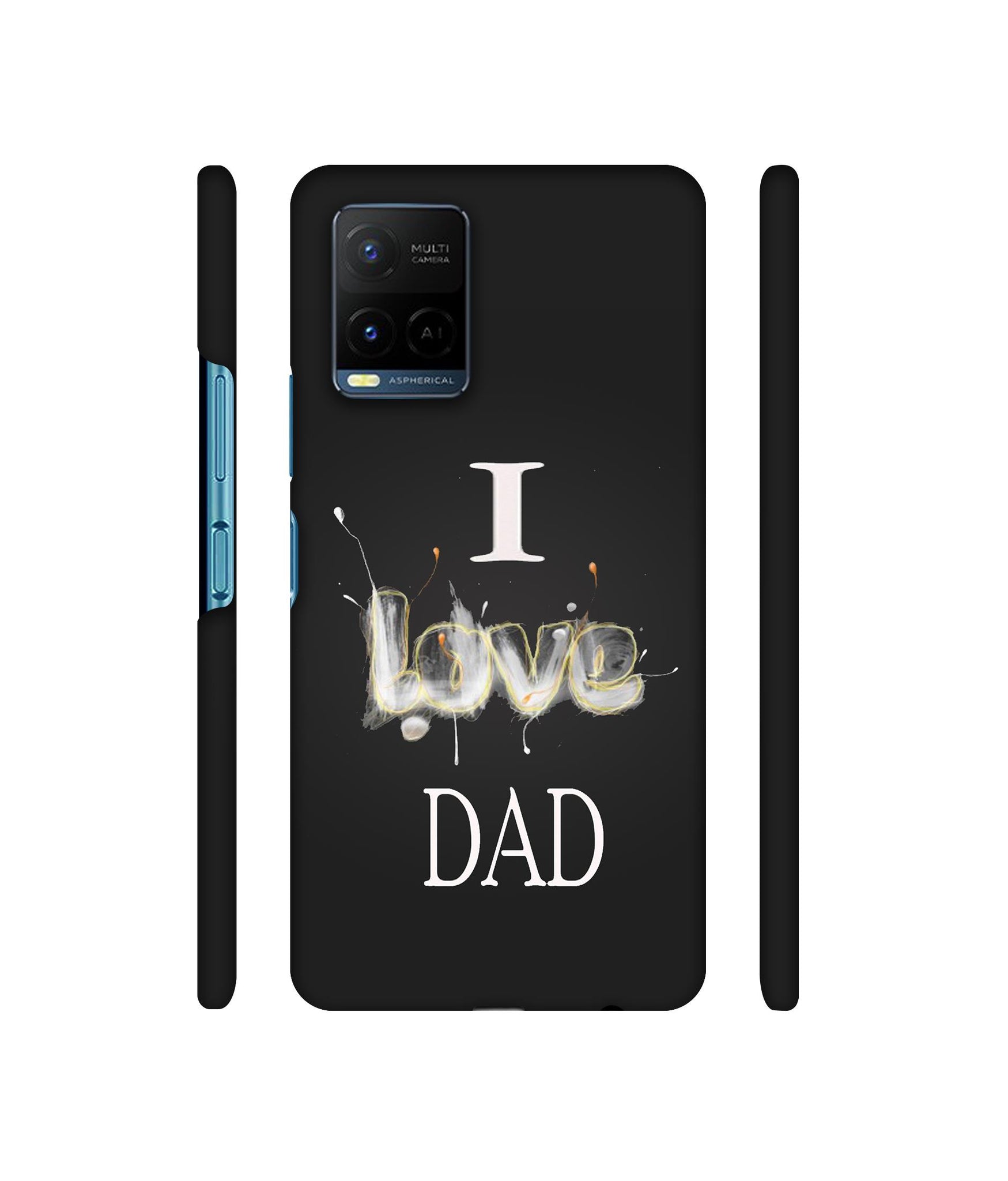 Happy Quote Designer Hard Back Cover for Vivo Y21