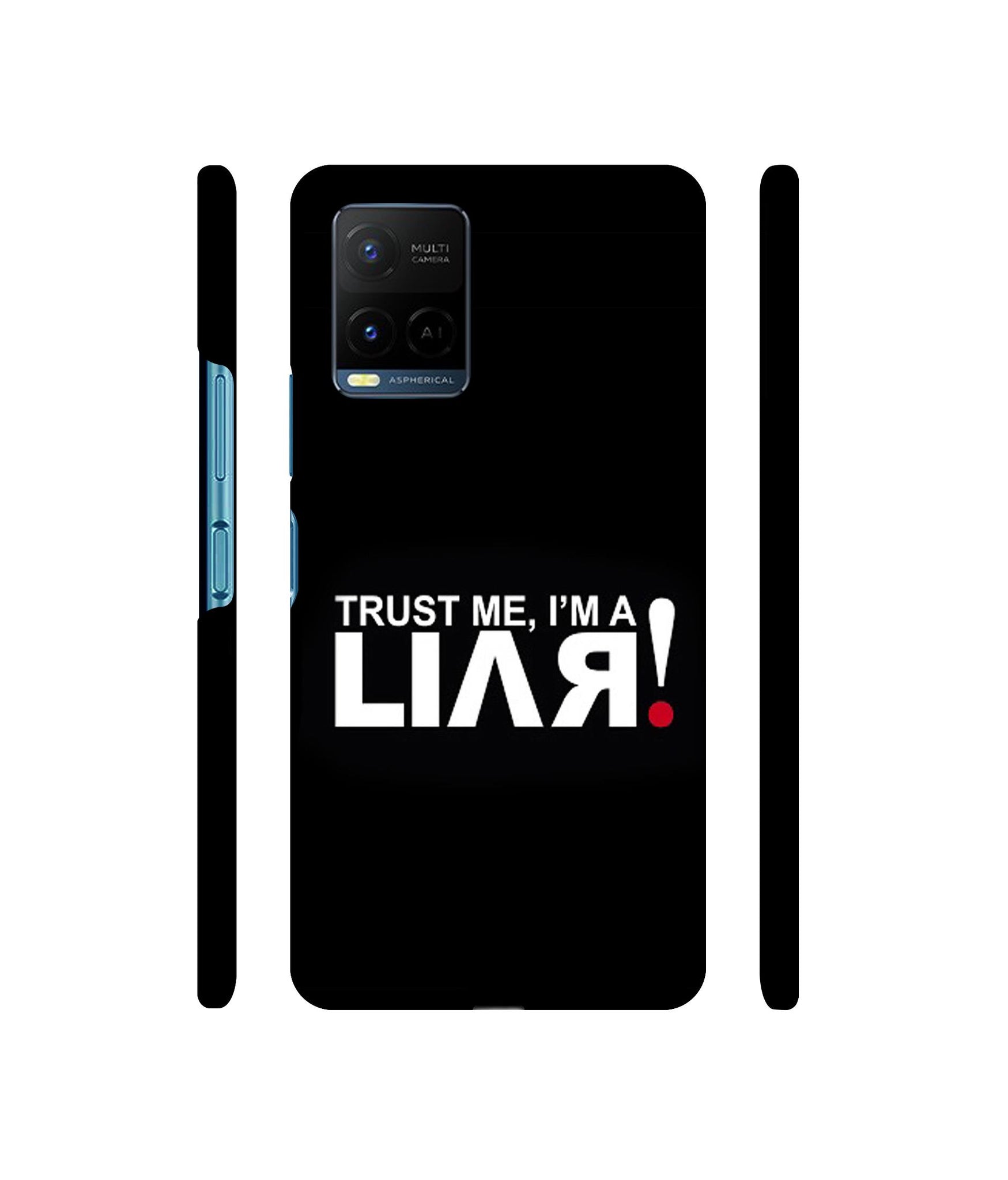 Trust Me Funny Quote Designer Hard Back Cover for Vivo Y21