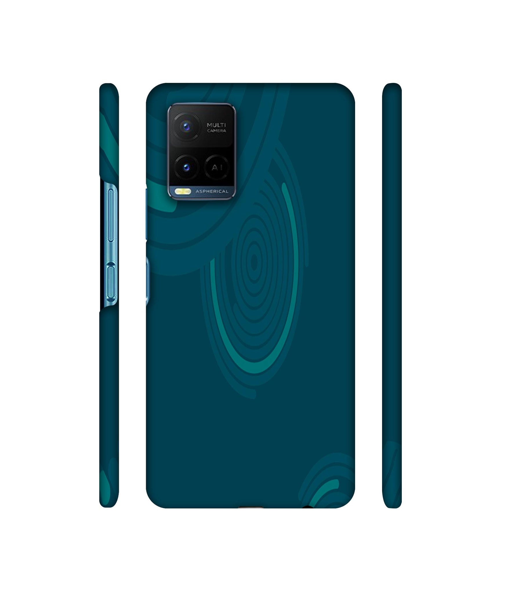 Round Texture Designer Hard Back Cover for Vivo Y21