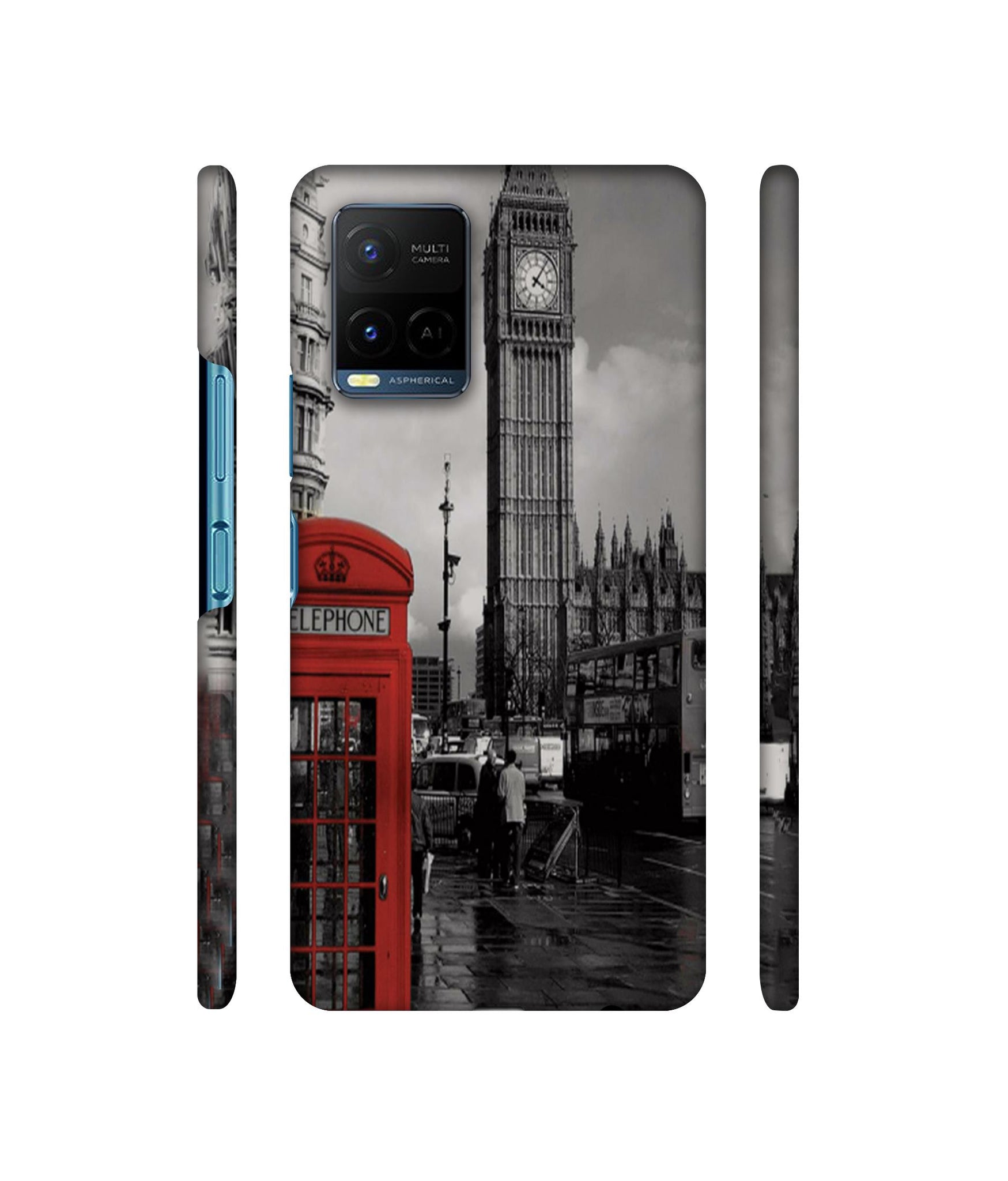 London Theme Designer Hard Back Cover for Vivo Y21