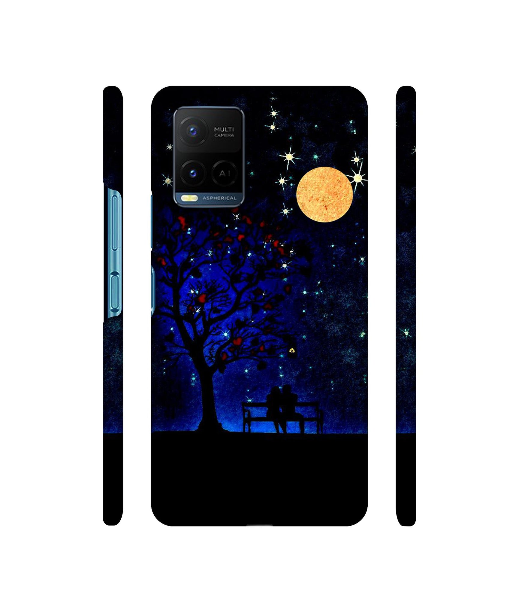 Blue Sky Designer Hard Back Cover for Vivo Y21