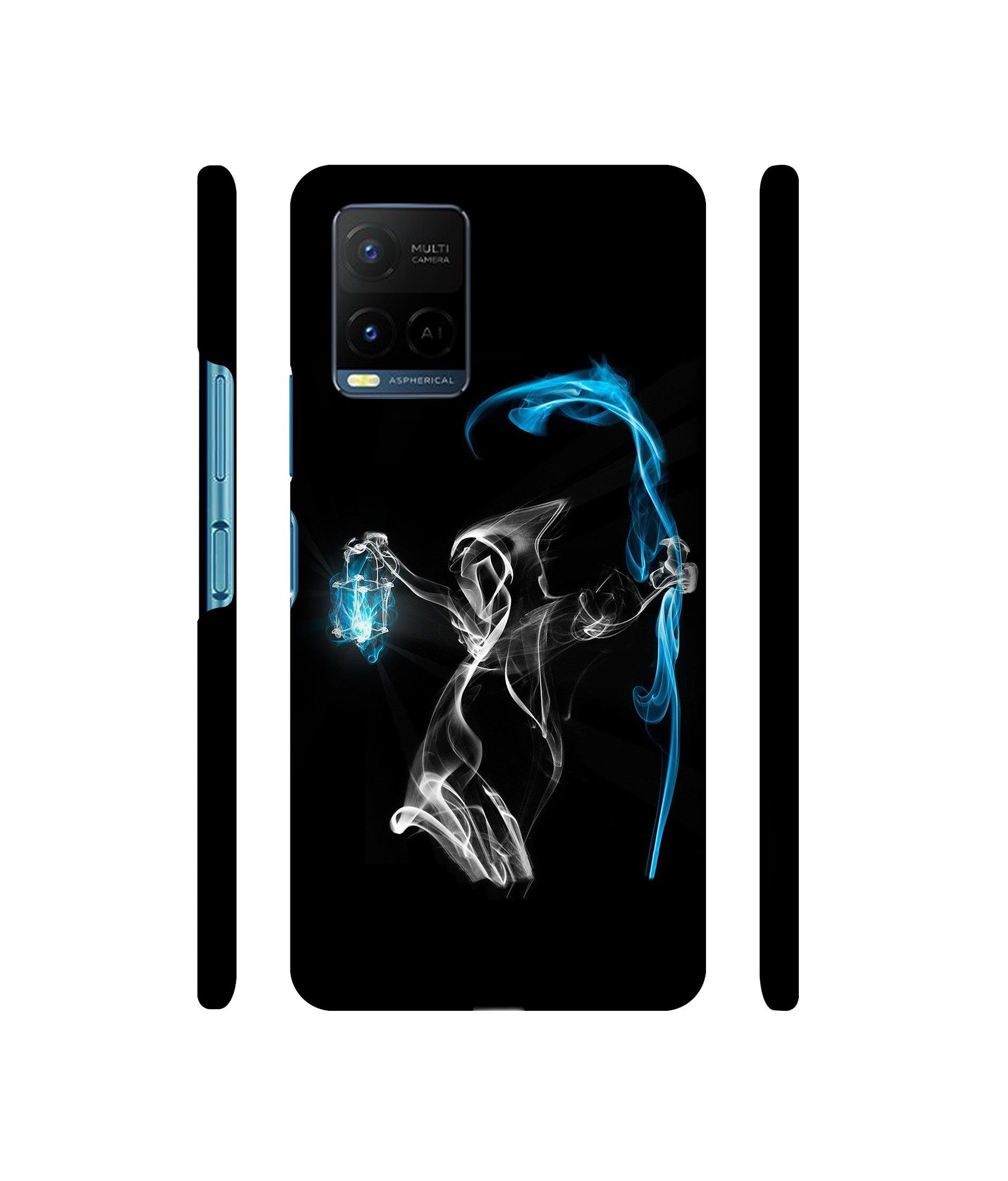 3D Skull Designer Hard Back Cover for Vivo Y21