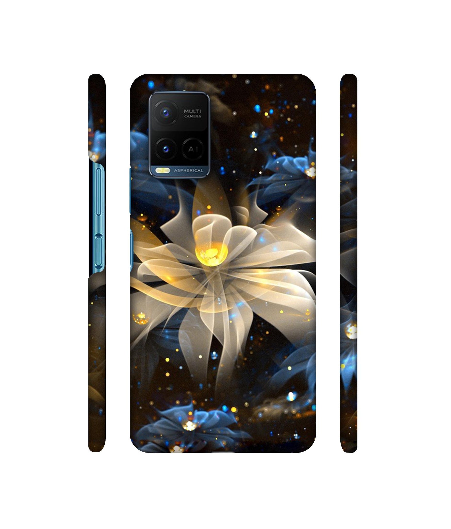 Art Flower Designer Hard Back Cover for Vivo Y21