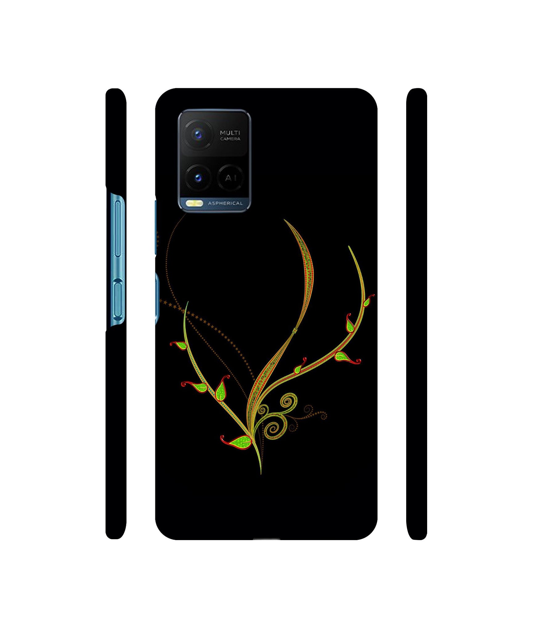 Yellow Pattern Designer Hard Back Cover for Vivo Y21