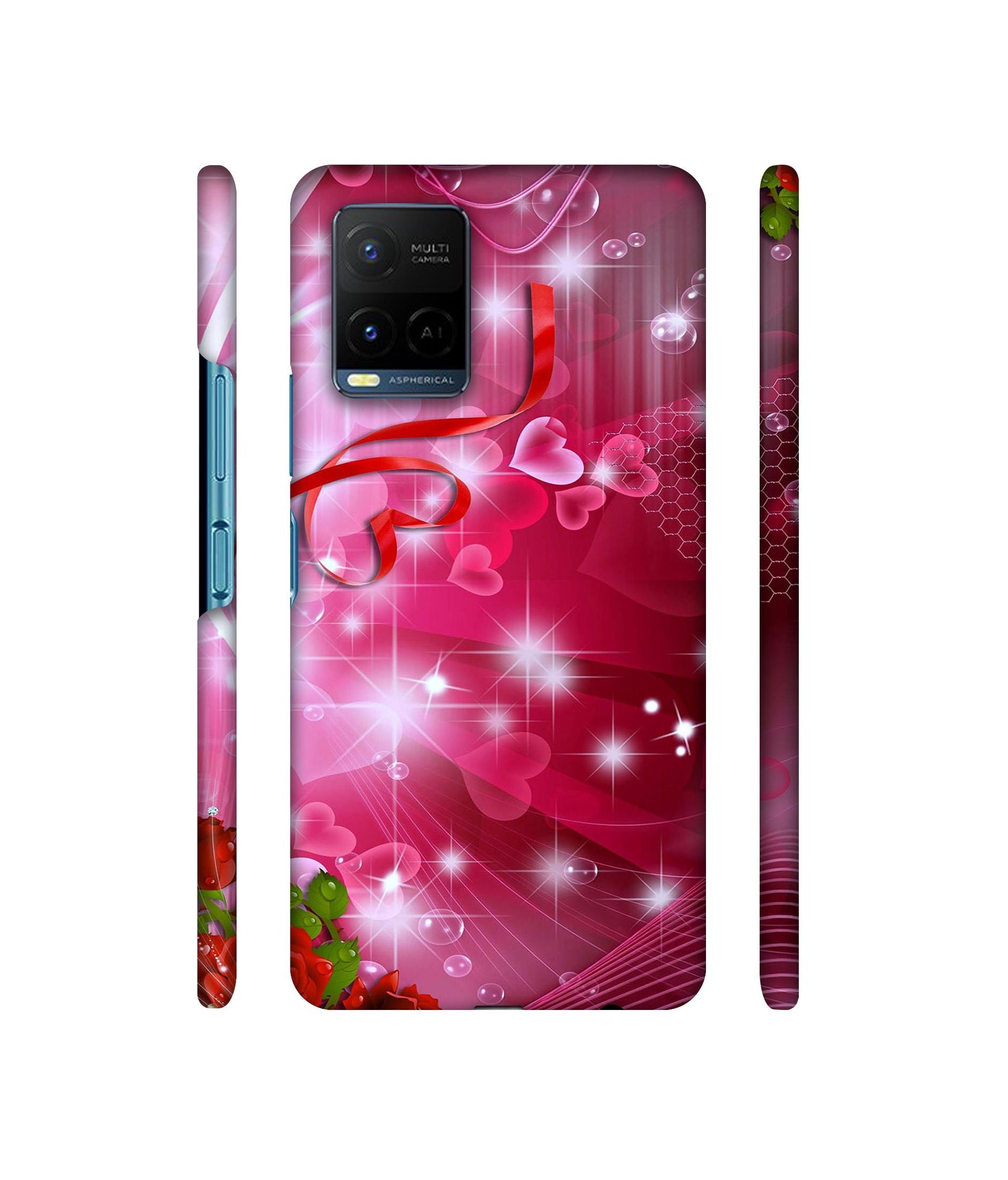 Love Designer Hard Back Cover for Vivo Y21