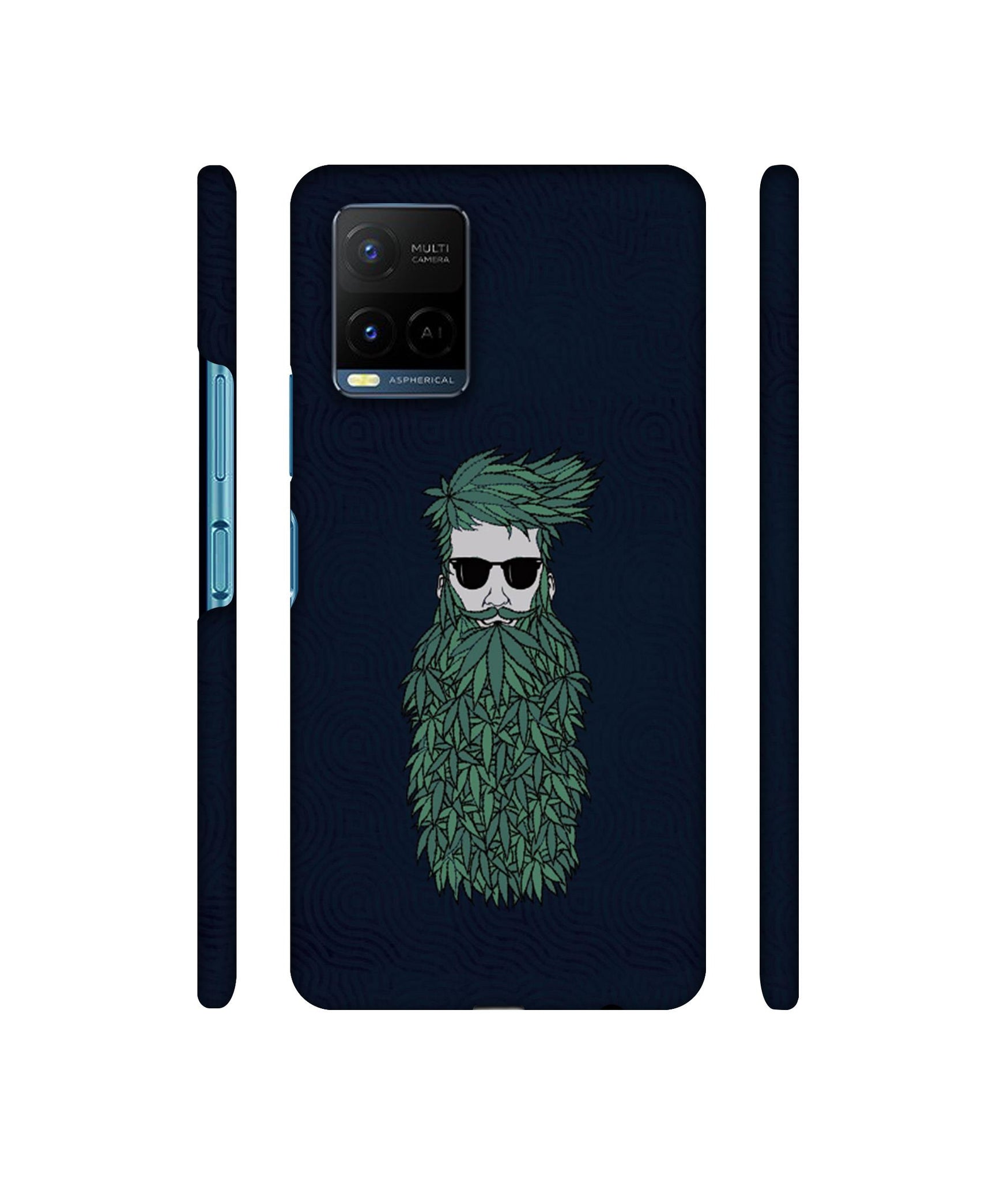 Beard Man Designer Hard Back Cover for Vivo Y21